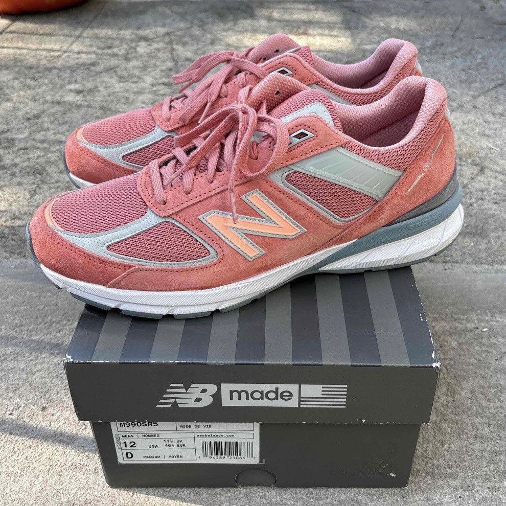 New Balance Excellent condition- Men’s New Balance 990v5 in Sunrise Rose Size US 12 / EU 45 - 1 Thumbnail
