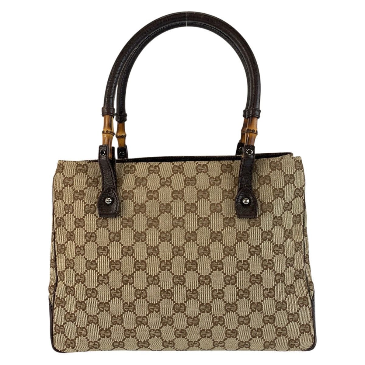 Gucci Gucci Gucci Bamboo GG Canvas 2way bag Canvas Shoulder Bag 112526 DUTY FREE for USA Size ONE SIZE - 1 Thumbnail
