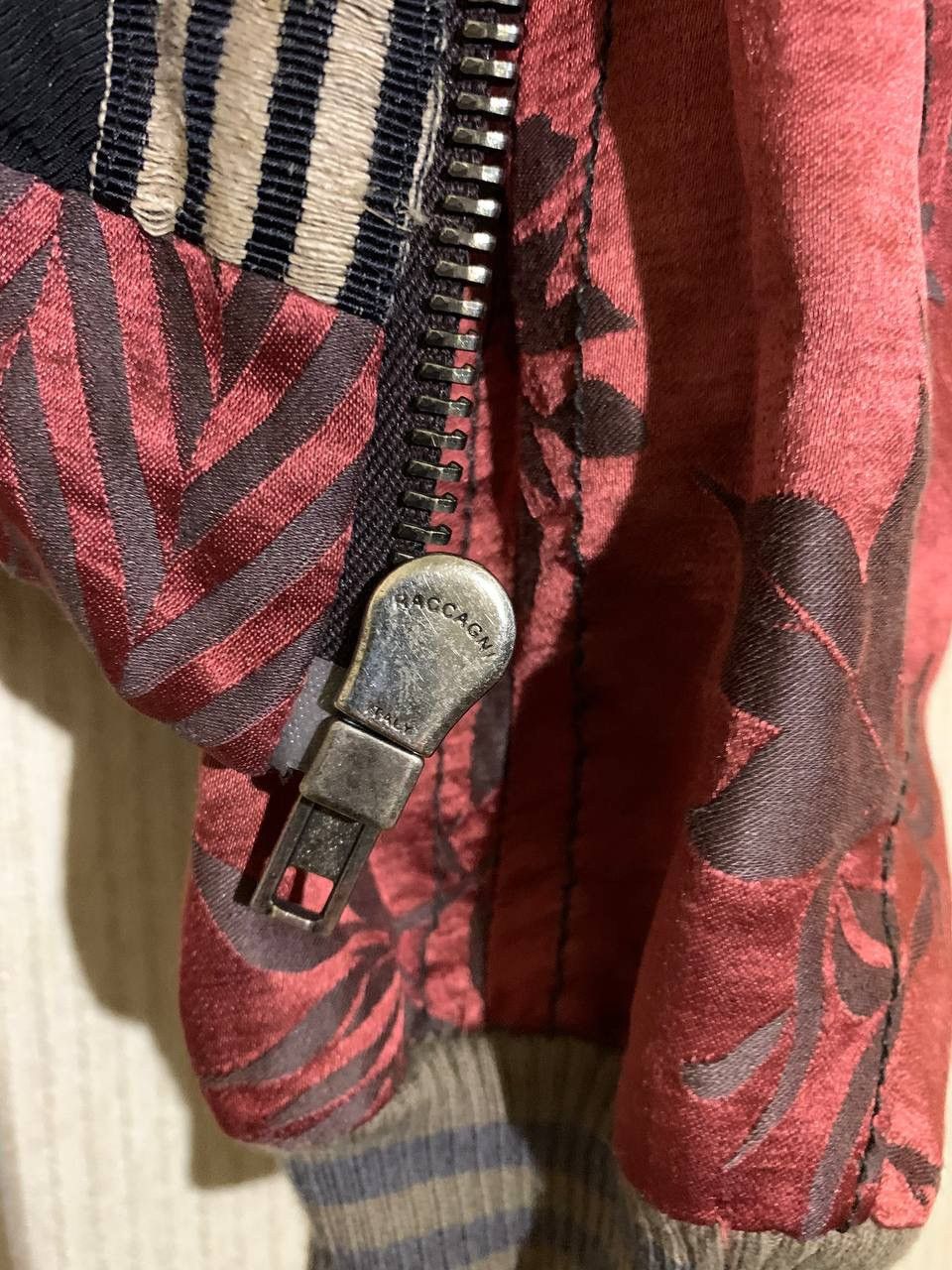 Haider Ackermann Haider Ackermann SS15 Chevron Floral Silk Bomber OG Size US M / EU 48-50 / 2 - 5 Thumbnail