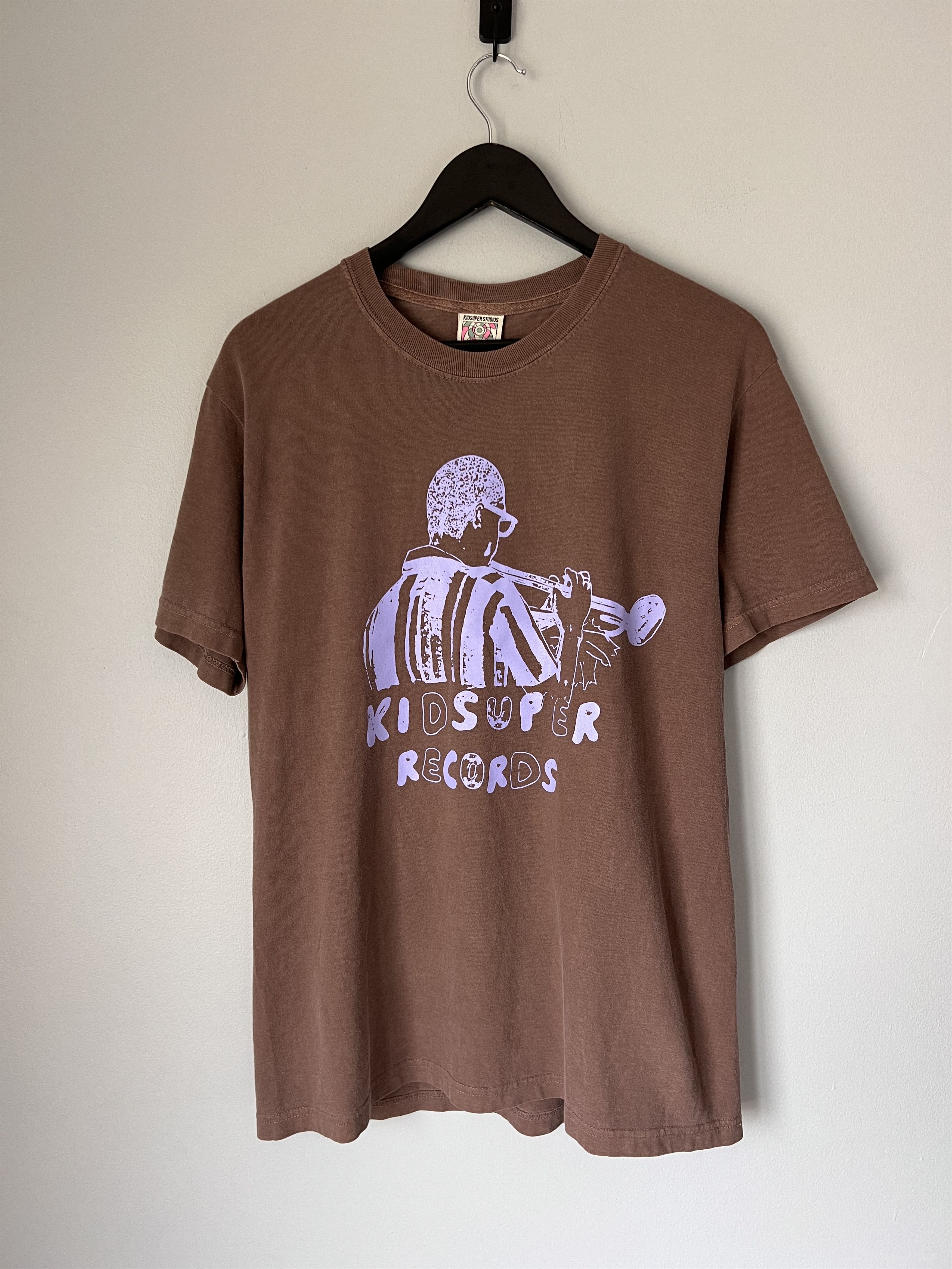 KidSuper Kidsuper Records Tee in Brown Size US M / EU 48-50 / 2 - 1 Thumbnail