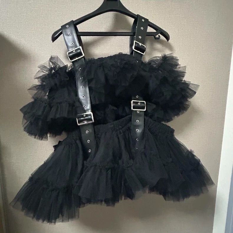 Comme des Garcons COMME des GARCONS Black Tulle Design Top - dmc Size US XS / EU 42 / 0 - 1 Thumbnail