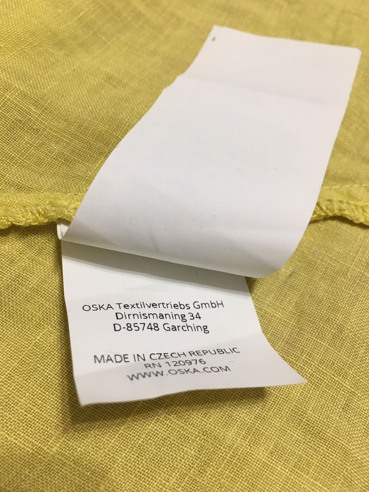 Designer OSKA Linen Yellow Designer Dress Size 2 Size M / US 6-8 / IT 42-44 - 10 Thumbnail