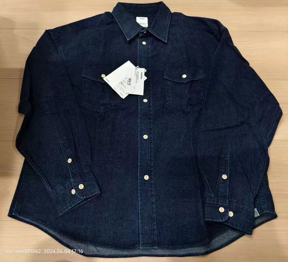 Visvim VISVIM SS PIONEER SHIRT DMGD indigo 2 9oz Denim Red Piping Size US M / EU 48-50 / 2 - 1 Thumbnail