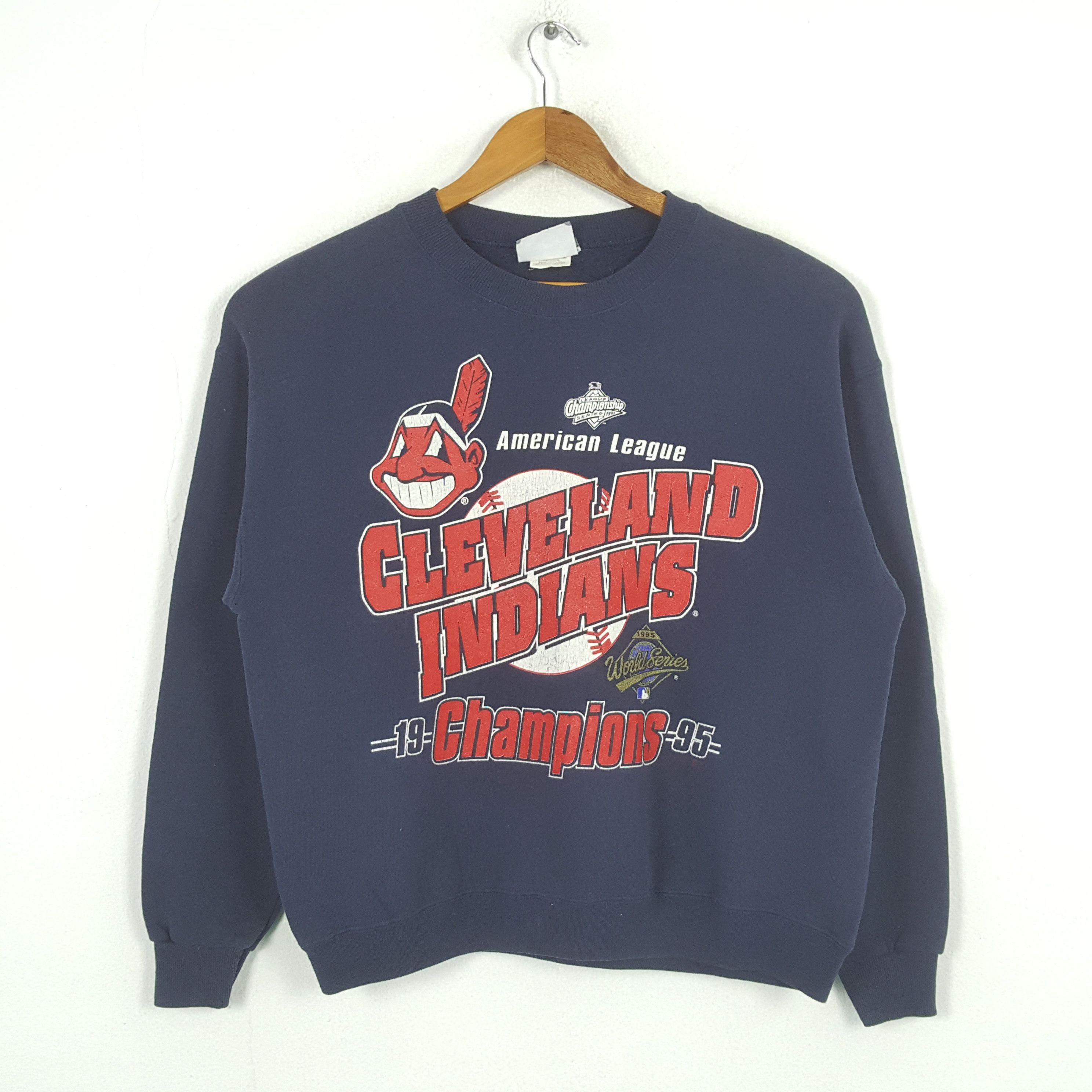 Lee × MLB × Vintage Vintage CLEVENLAND INDIANS Baseball Team Sweatshirt C287N12 Size US L / EU 52-54 / 3 - 1 Thumbnail