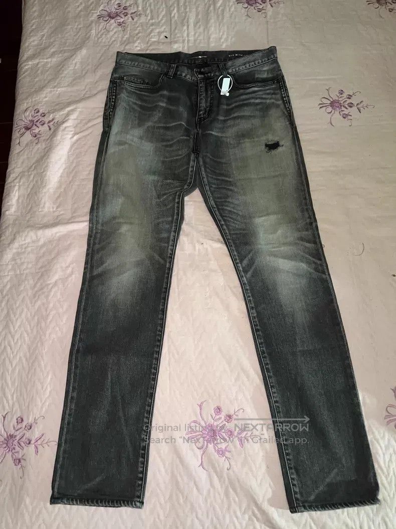 Saint Laurent Paris Saint Laurent Paris Classic Cat Whisker Water Ripple Washe Size US 32 / EU 48 - 1 Thumbnail