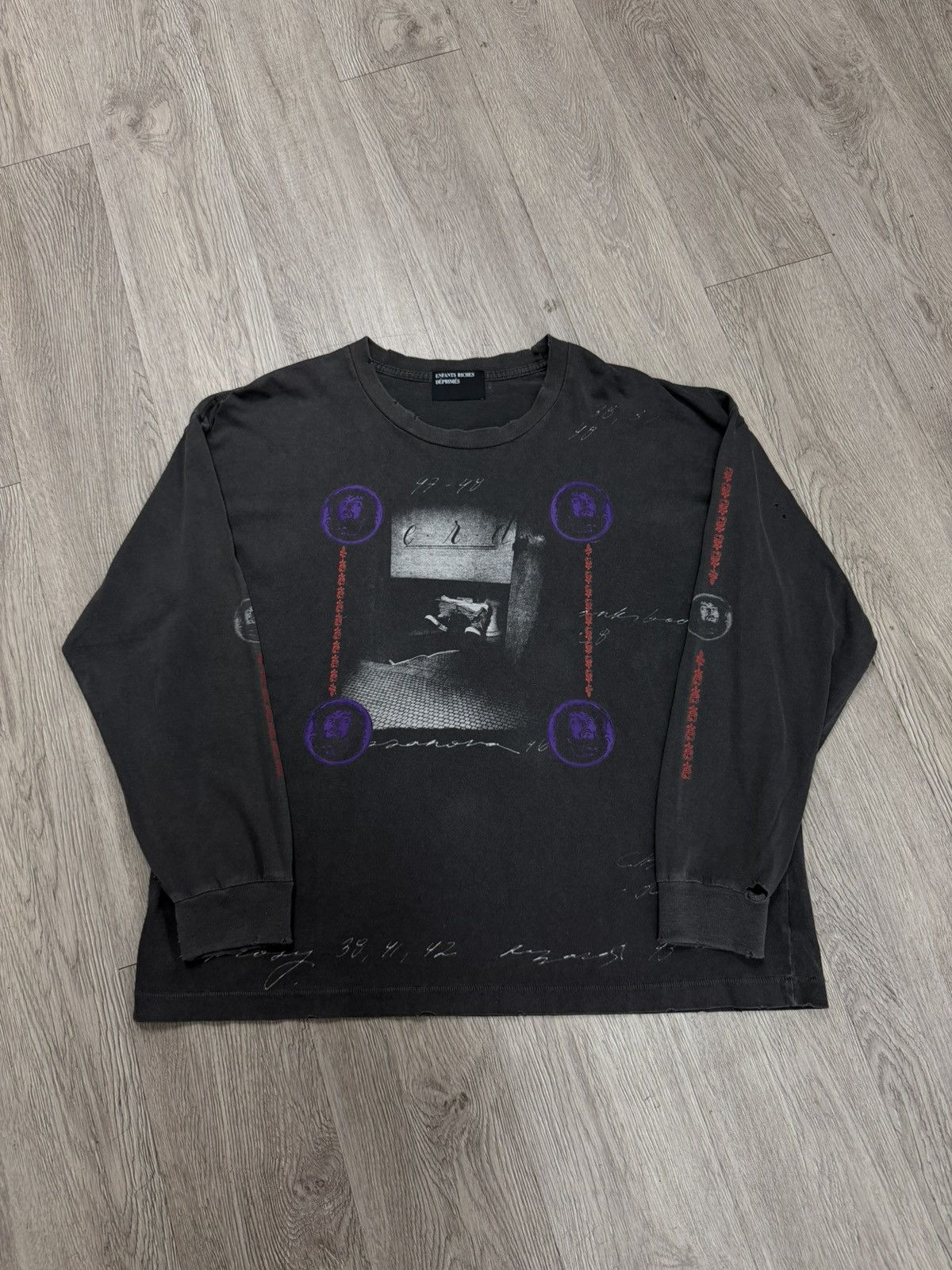 Enfants Riches Deprimes ENFANTS RICHES DÉPRIMÉS Black Bathroom LS Tee Size US M / EU 48-50 / 2 - 1 Thumbnail