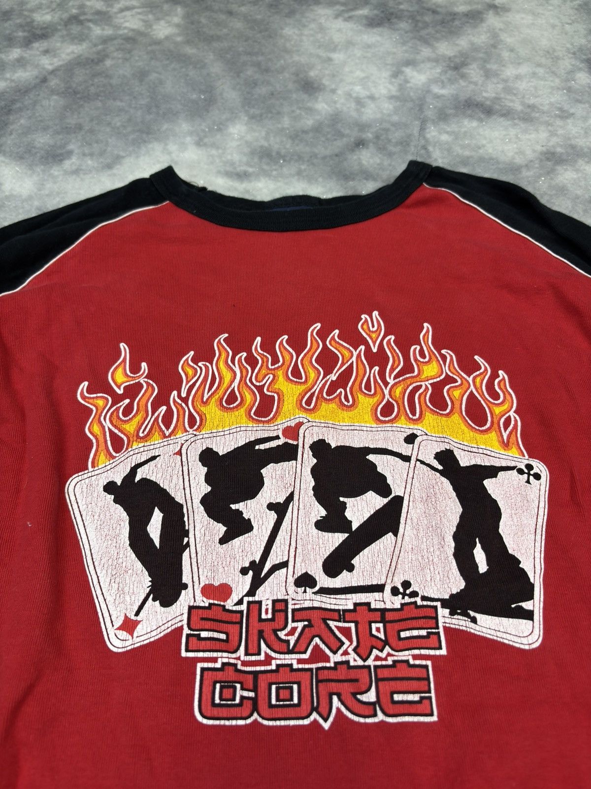 Japanese Brand × Vintage Vintage Skateboard Flame Logo Fishbone Longsleeve tshirt y2k Size US L / EU 52-54 / 3 - 2 Thumbnail