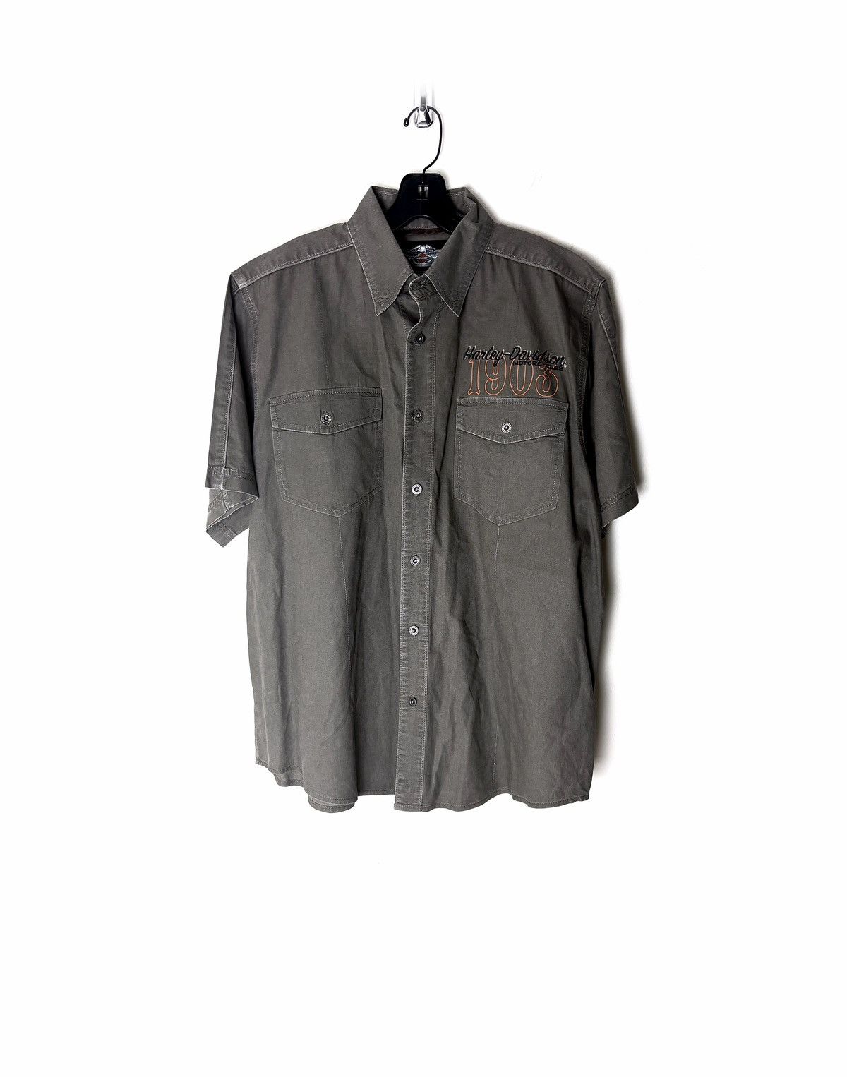 Harley Davidson Harley Davidson Embroidered Work Shirt Size US L / EU 52-54 / 3 - 1 Thumbnail