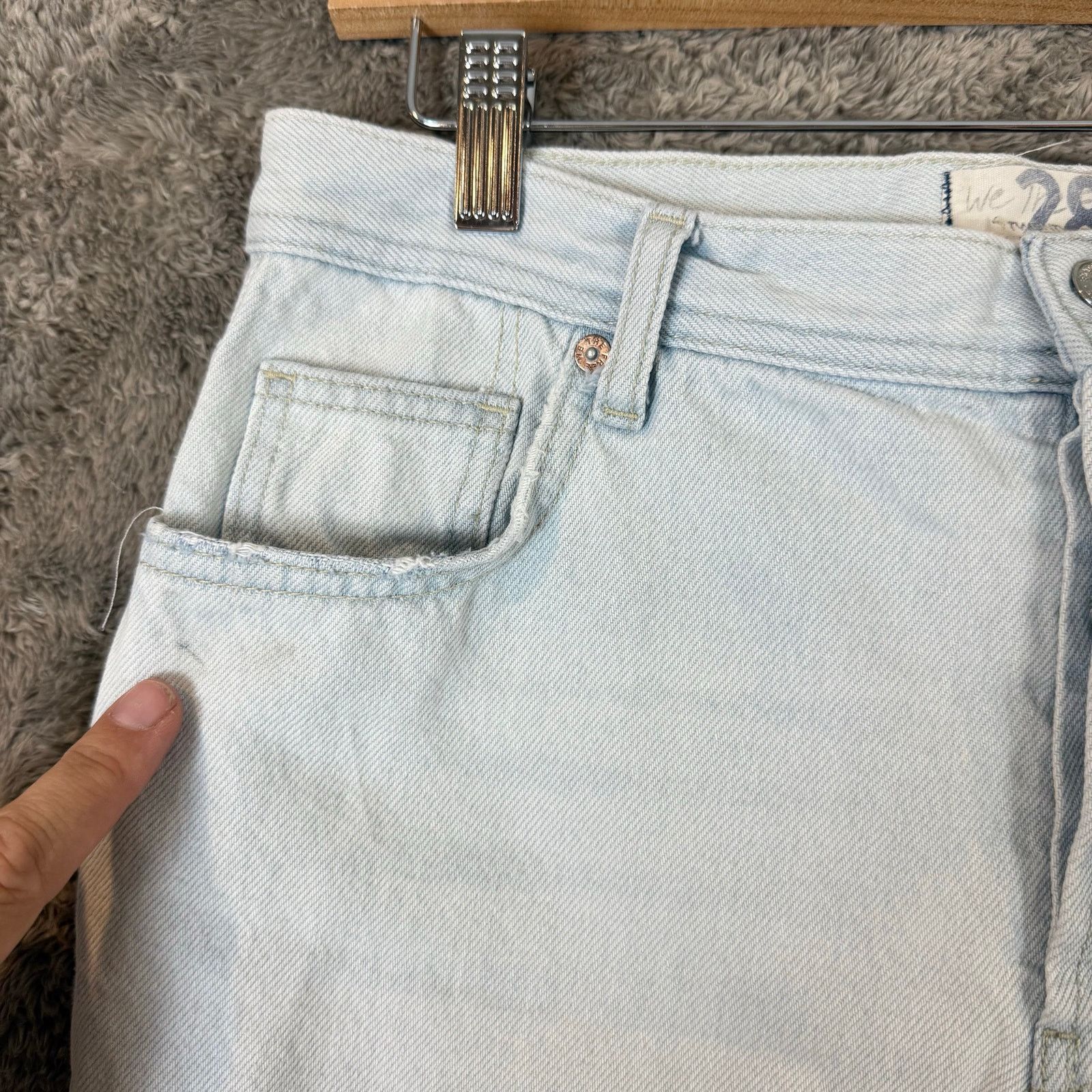 Free People Free People Maggie Mid Rise Jeans Light Wash 28 Size 28" / US 6 / IT 42 - 4 Thumbnail