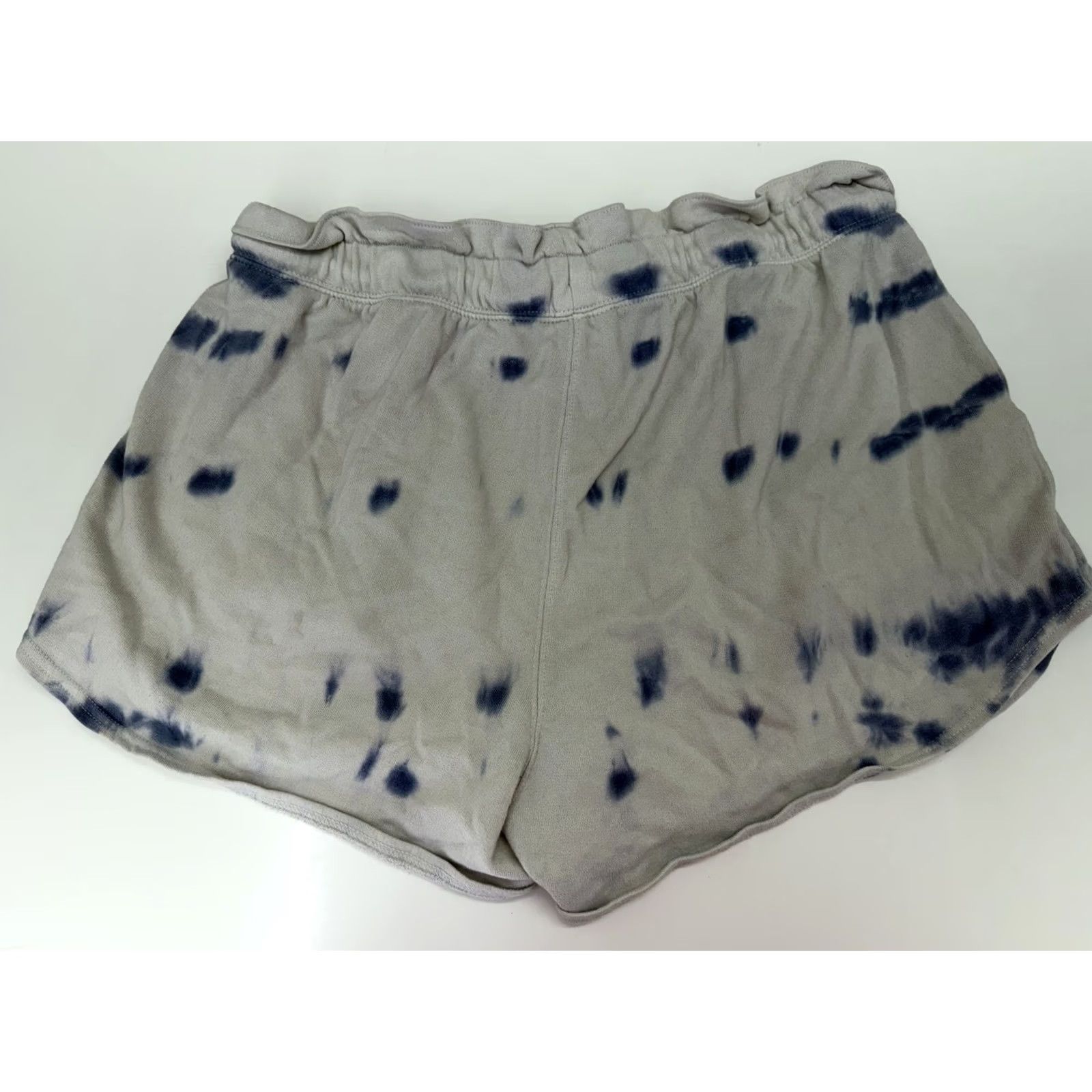 Vintage Universal Threads Womens Shorts XL White Blue Tie Dye Drawstring Activewear Regular Fit Size 40" / US 18 - 6 Thumbnail