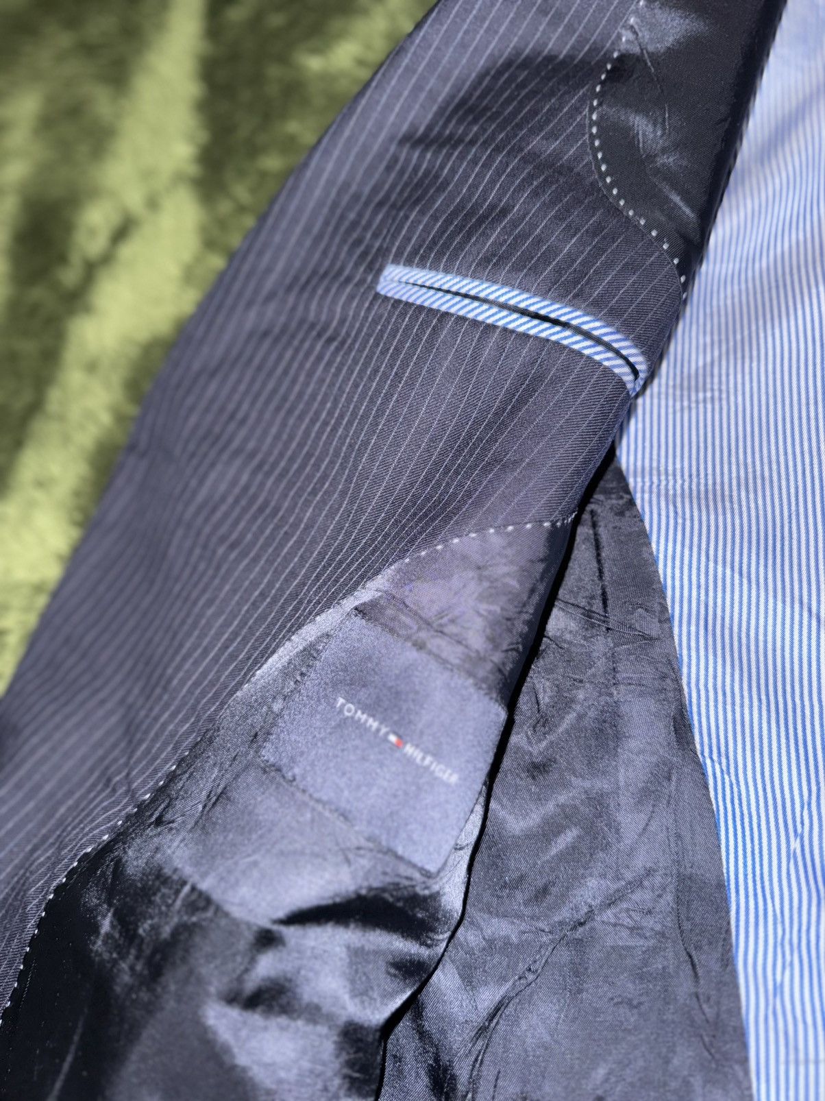 Tommy Hilfiger [40R] Tommy Hilfiger USA Classic Fit Stripe Blazer Navy Size US M / EU 48-50 / 2 - 6 Thumbnail