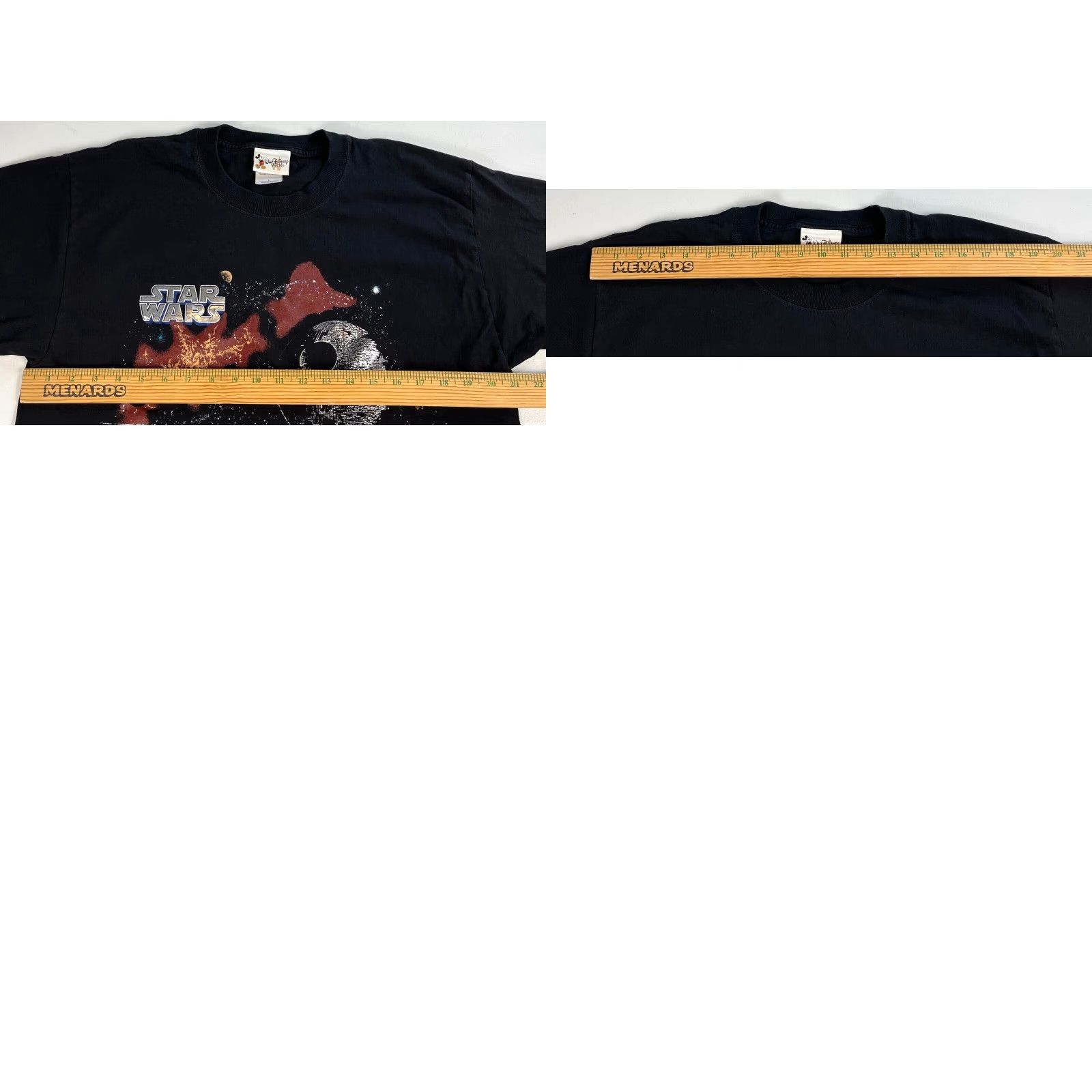Disney VINTAGE Walt Disney World Star Wars T-Shirt Mens Large Black Short Sleeve Crew Neck T-Shirt 100% Cotton Movie Theme Star Wars Mens Vintage Size L Size US L / EU 52-54 / 3 - 8 Thumbnail
