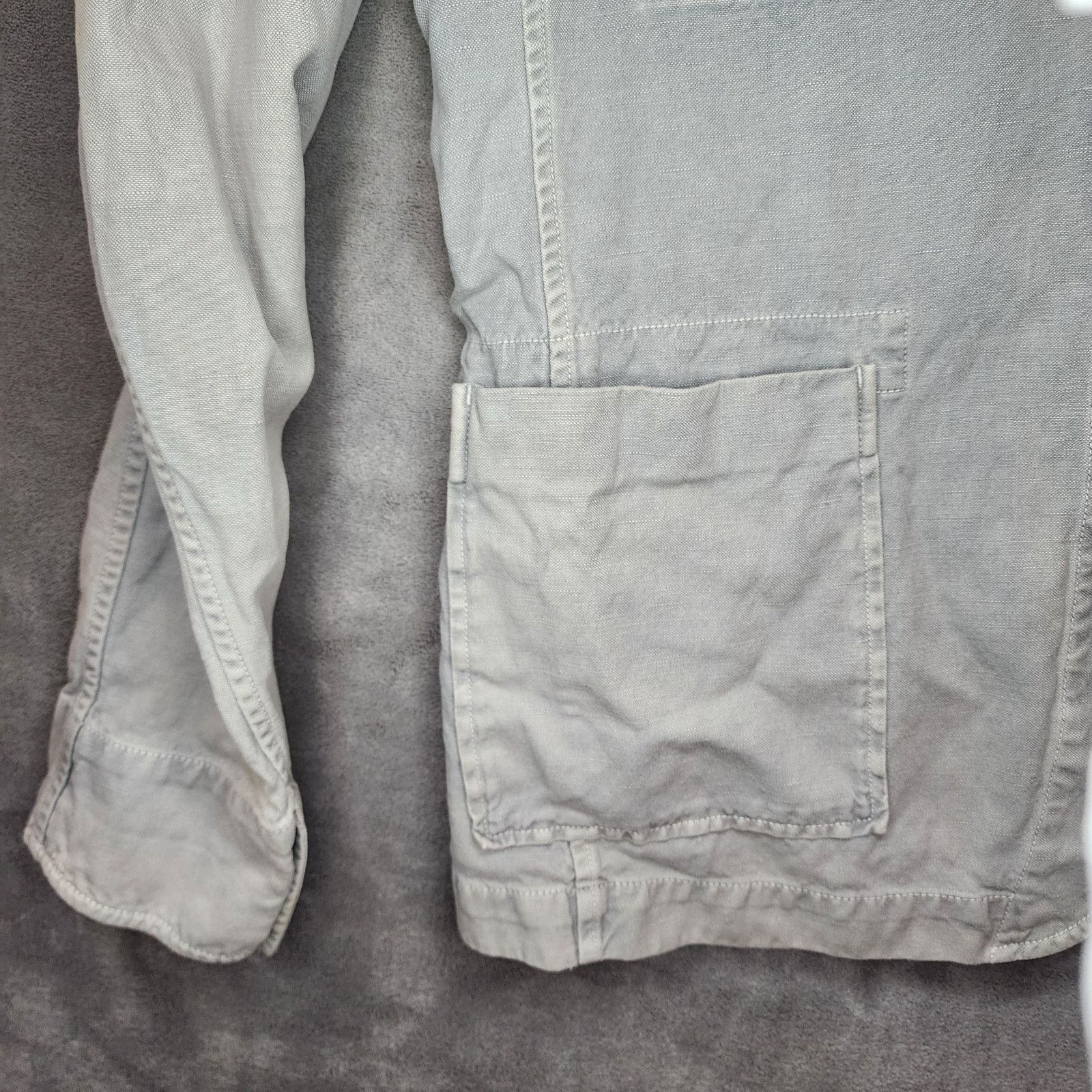 Onassis Onassis Men's Large Gray Slim 4 Front Pocket Field Jacket Size US L / EU 52-54 / 3 - 9 Thumbnail
