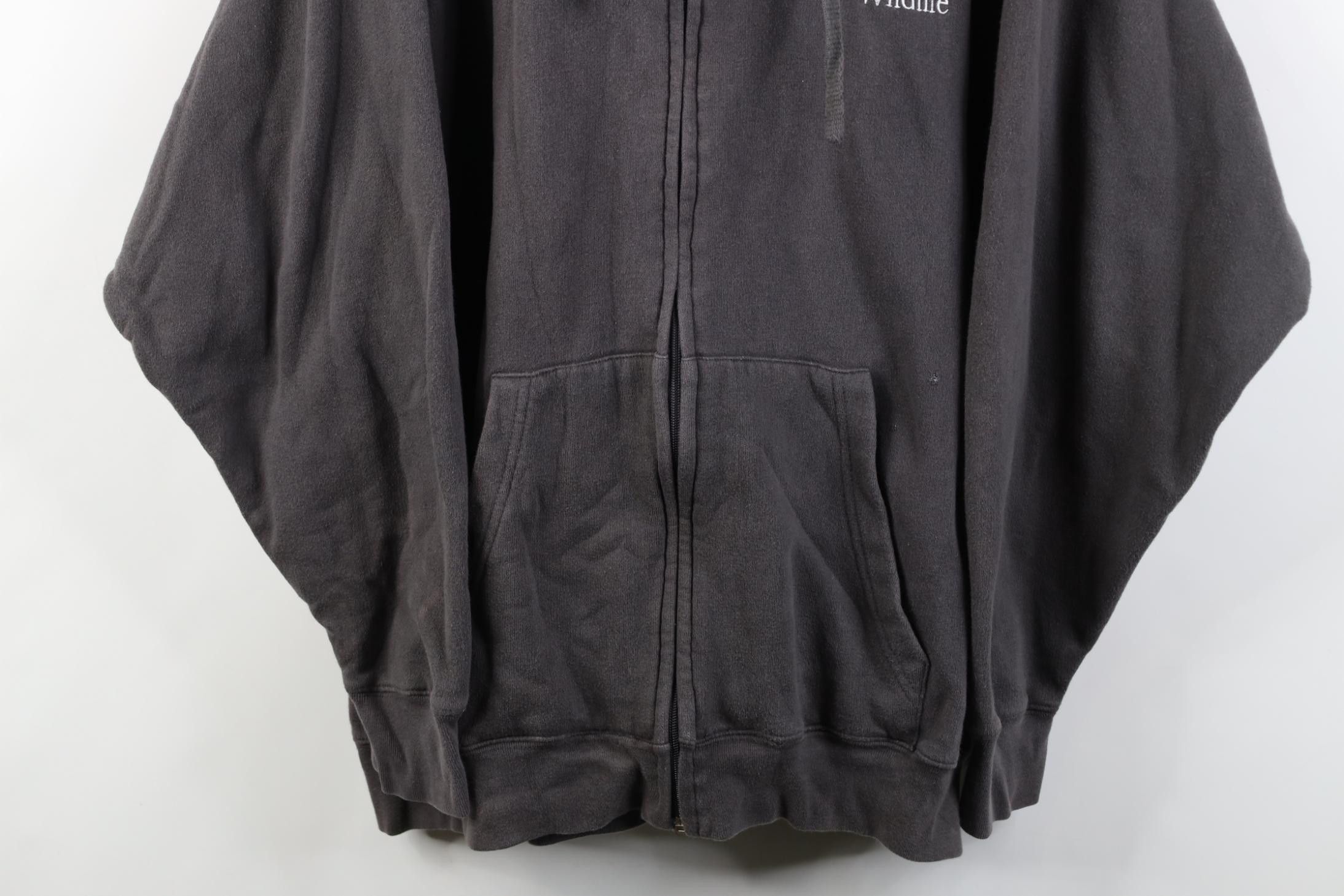 Vintage Vintage 90s Y2K Streetwear American Wolf Full Zip Hoodie Size US XXL / EU 58 / 5 - 3 Thumbnail
