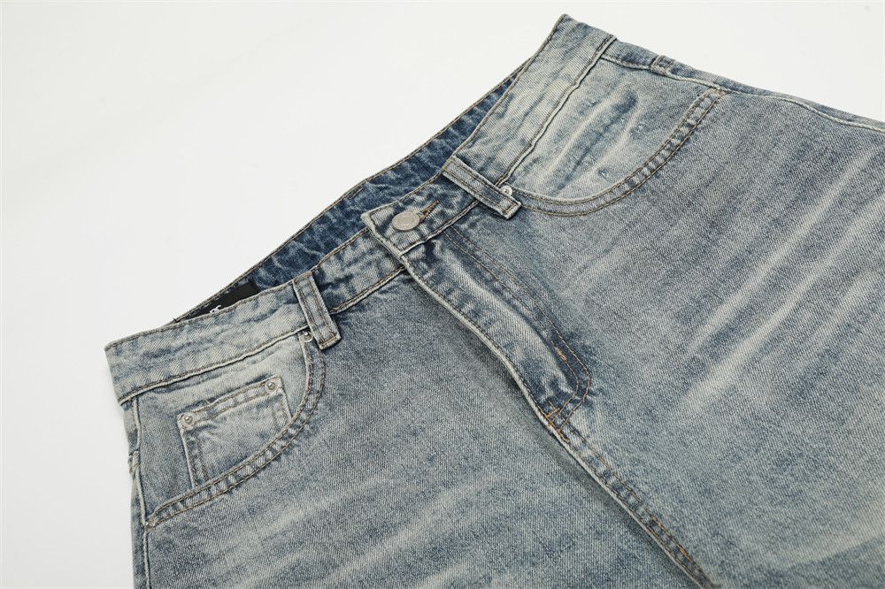 Vintage Men's Cleanfit retro washed distressed denim scimitar pants Size US 32 / EU 48 - 3 Thumbnail