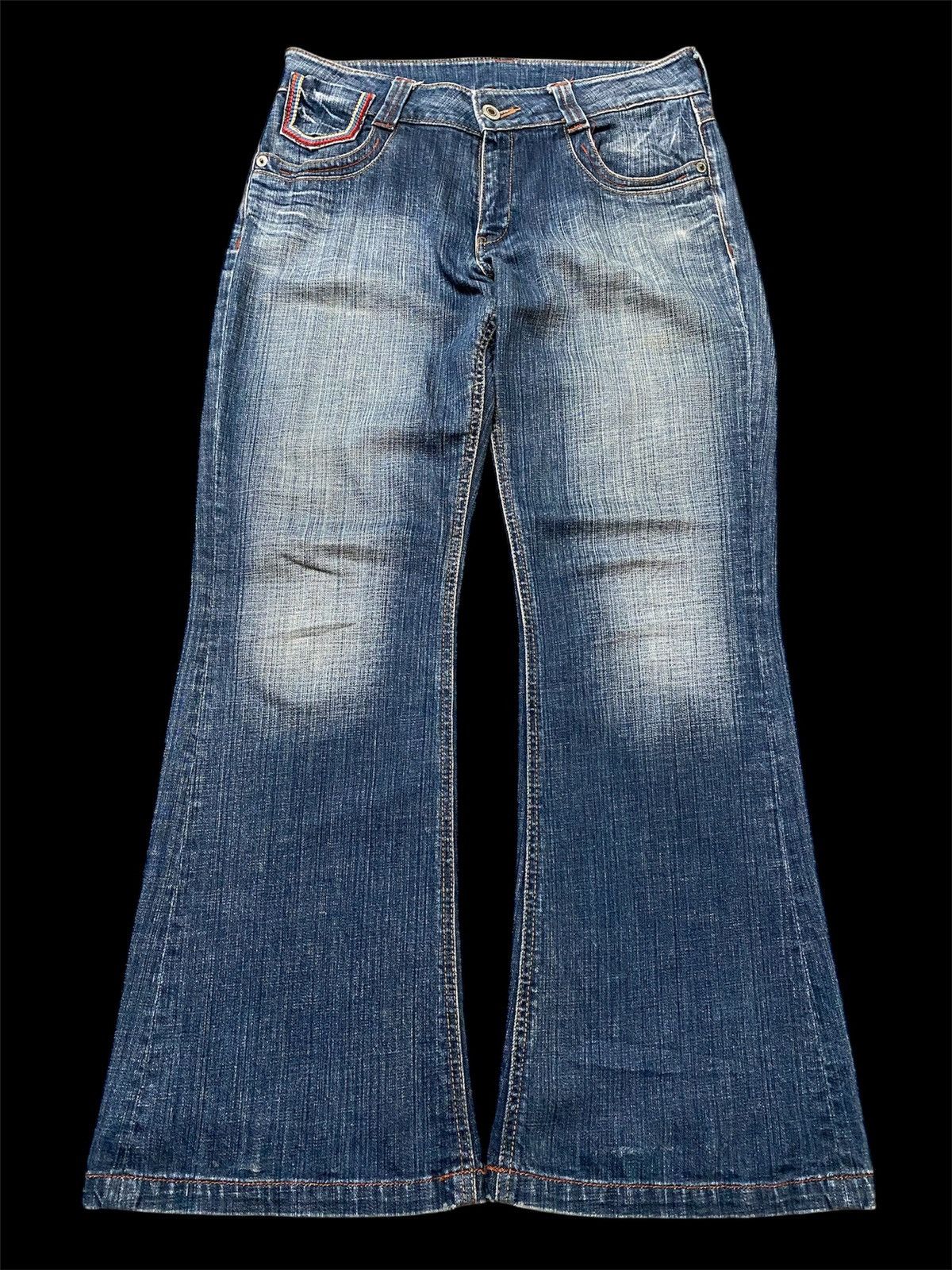 Hysteric Glamour × If Six Was Nine × Japanese Brand Flare Jeans Japanese Unknown Distressed Denim Flared @41 Size US 32 / EU 48 - 2 Thumbnail
