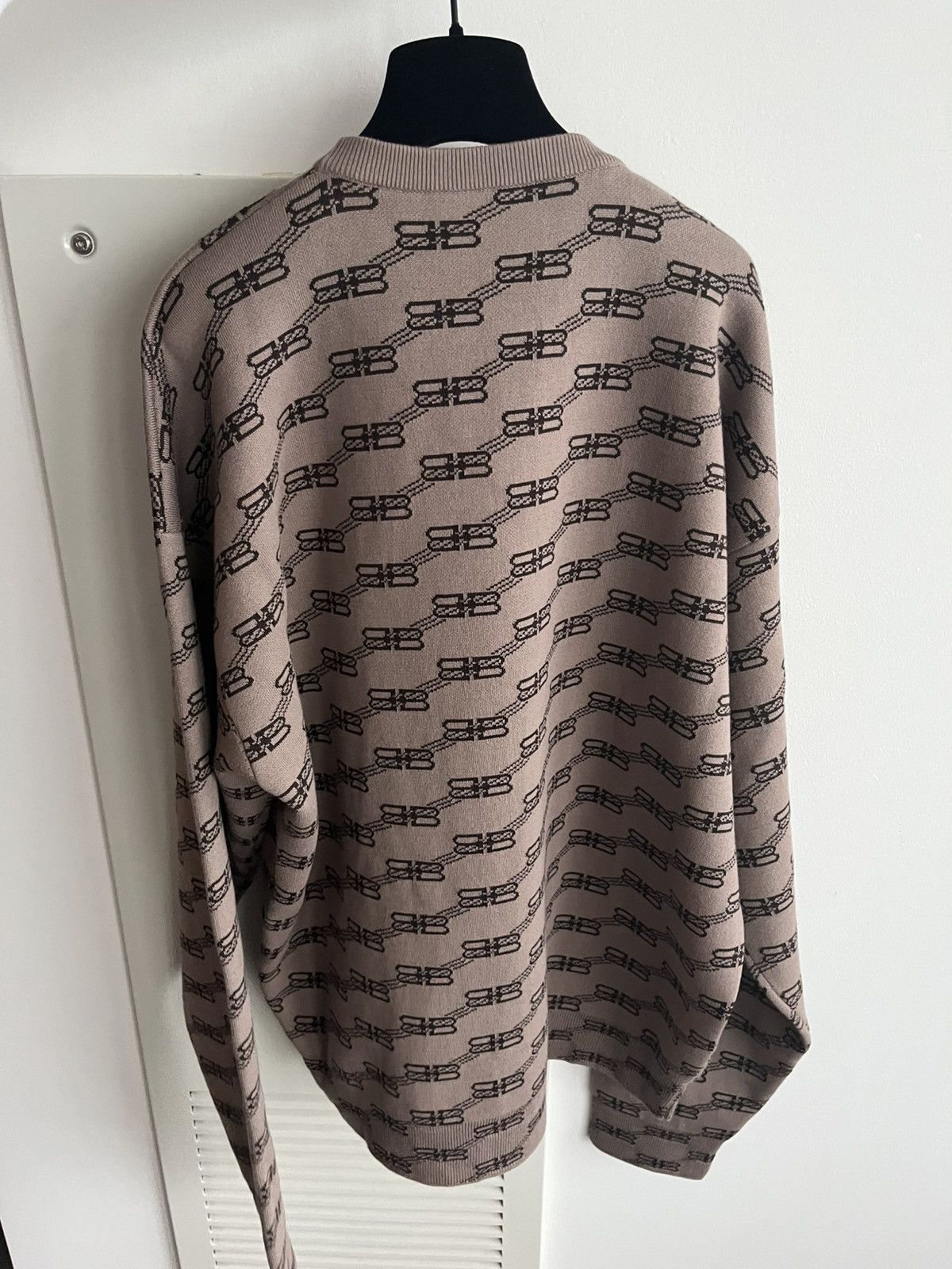 Balenciaga Runway Brand New Rare Balenciaga BB Monogram Sweater Size US L / EU 52-54 / 3 - 13 Thumbnail