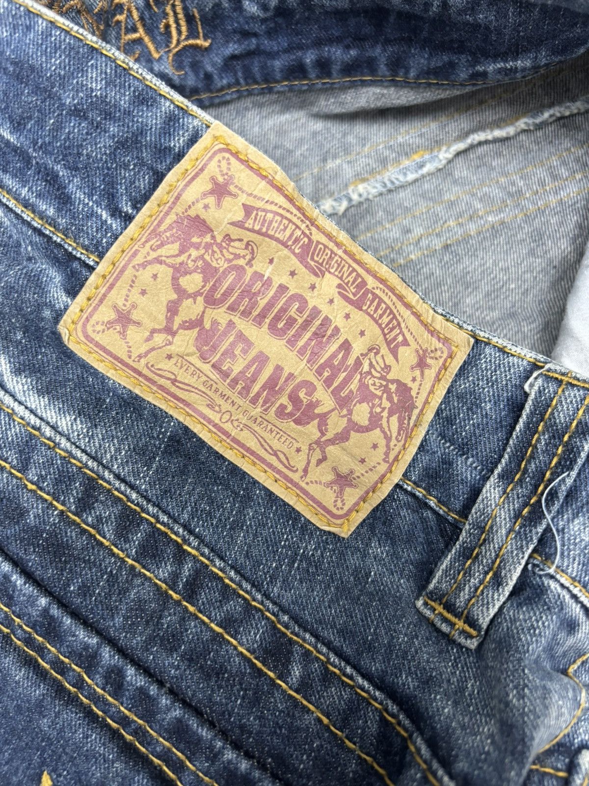 Flared Jeans Skulls Original Japanese Bootcut Distressed