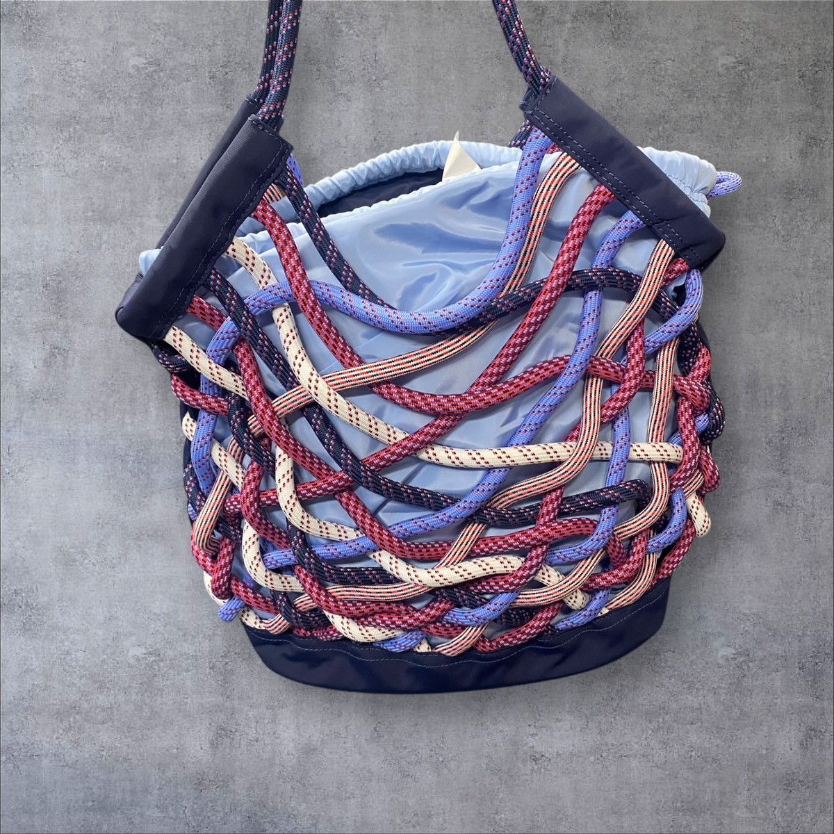 Tory Burch Tory Sport Woven Rope Tote Bag Blue Multicolor – Brand New Size ONE SIZE - 5 Thumbnail