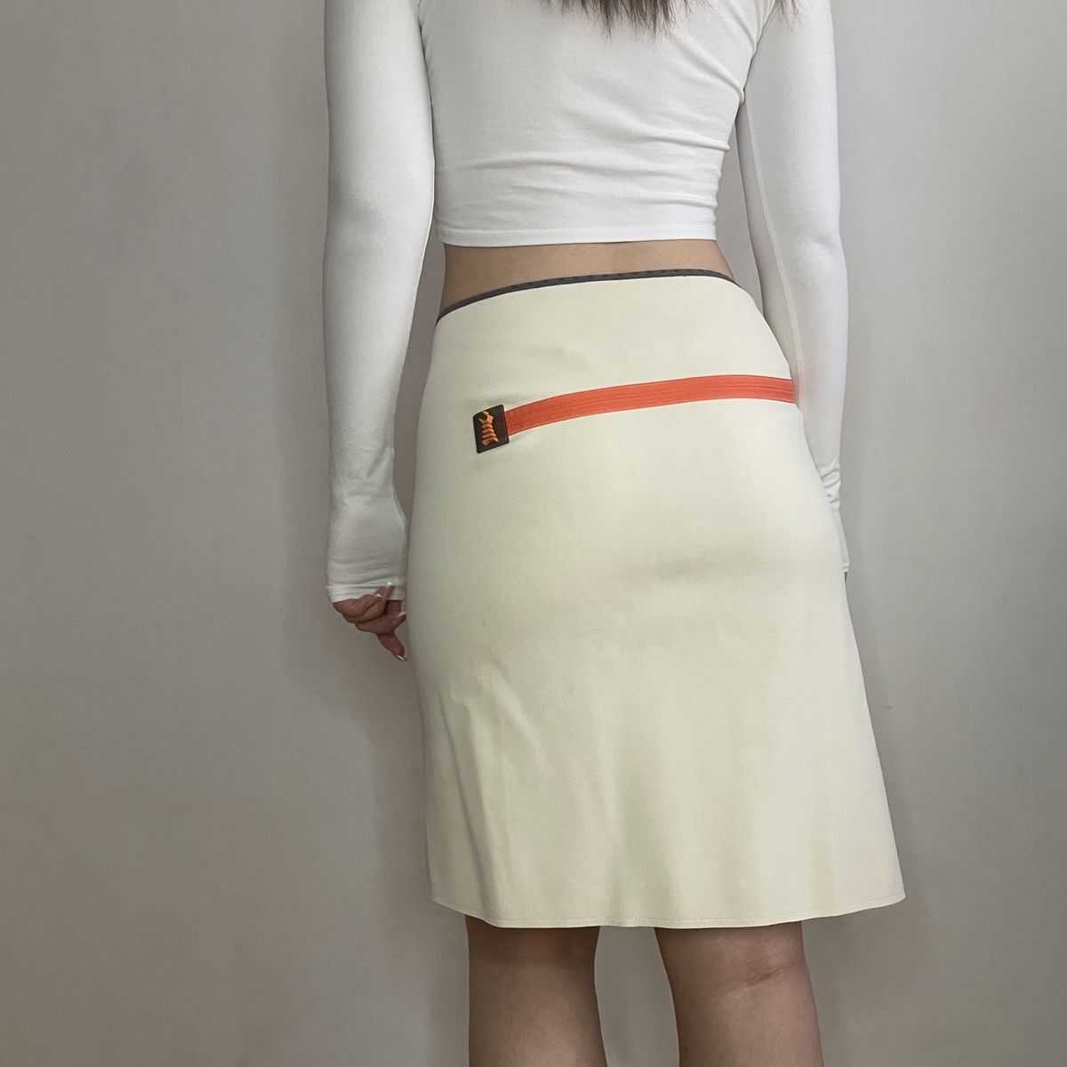 image of Avant Garde x Cop Copine Vintage Asymmetrical Skirt in Beige, Women's (Size 27)