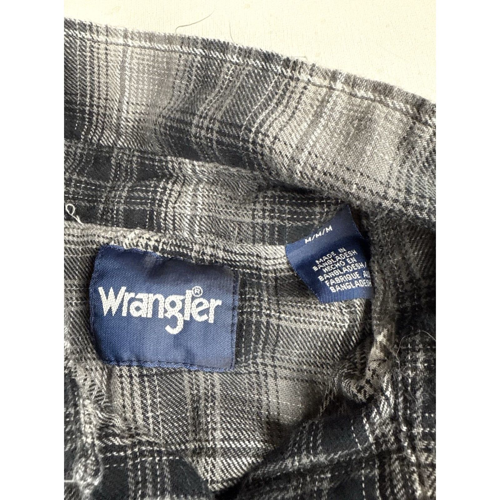 Wrangler Wrangler Shirt Mens Medium Western Pearl Snap Flannel Plaid Multicolor Long Sleeve Button-Up Snap Mens Size US M / EU 48-50 / 2 - 2 Thumbnail