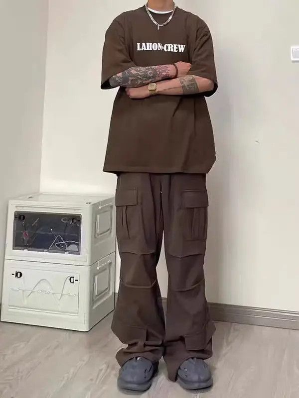 Designer × Japanese Brand × Vintage baggy skate hiphop flared cargo pants Size US 32 / EU 48 - 1 Thumbnail