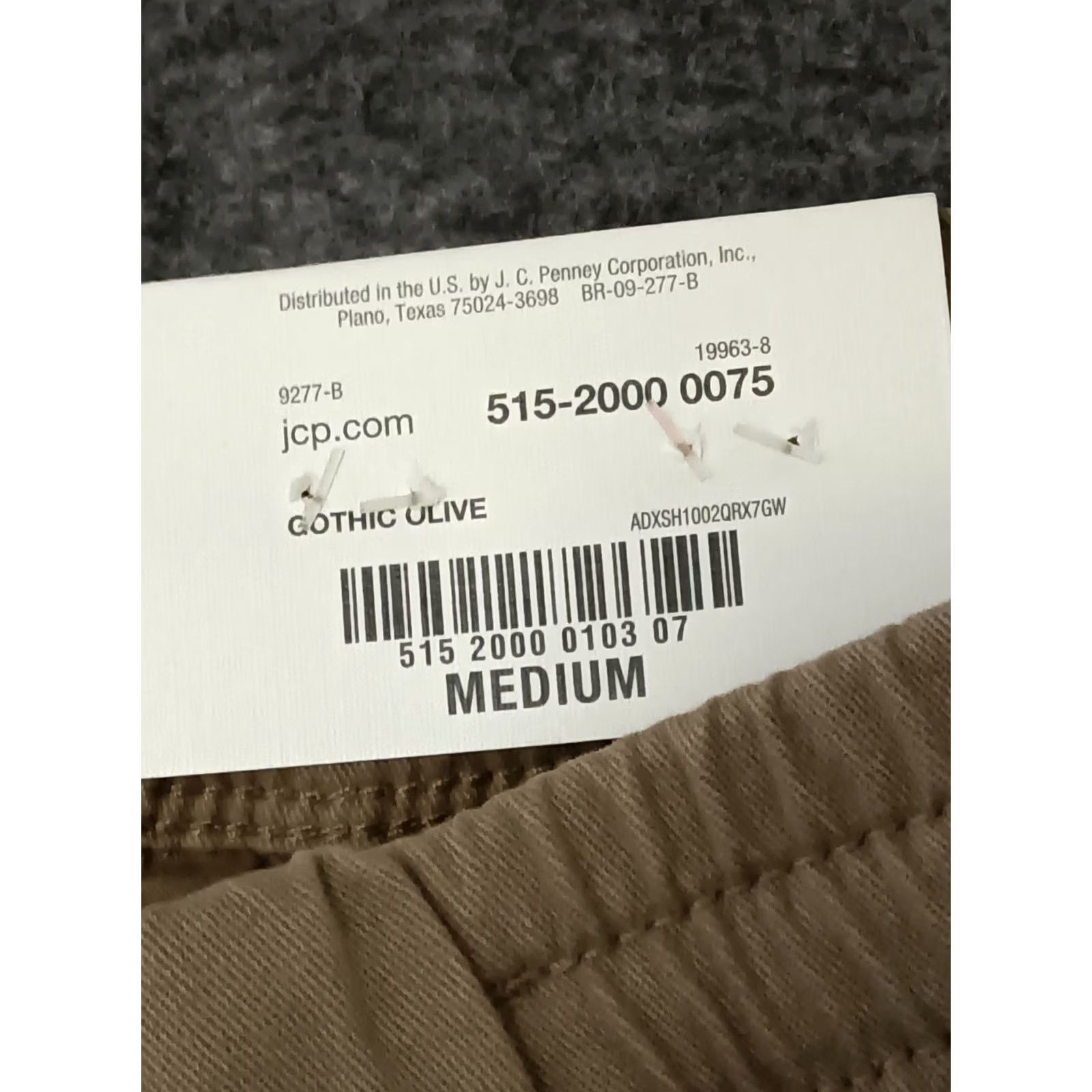 Parker Peyton & Parker Mens M Stretch Elastic Waist Drawstring Gothic Olive Shorts Size US 31 - 6 Thumbnail