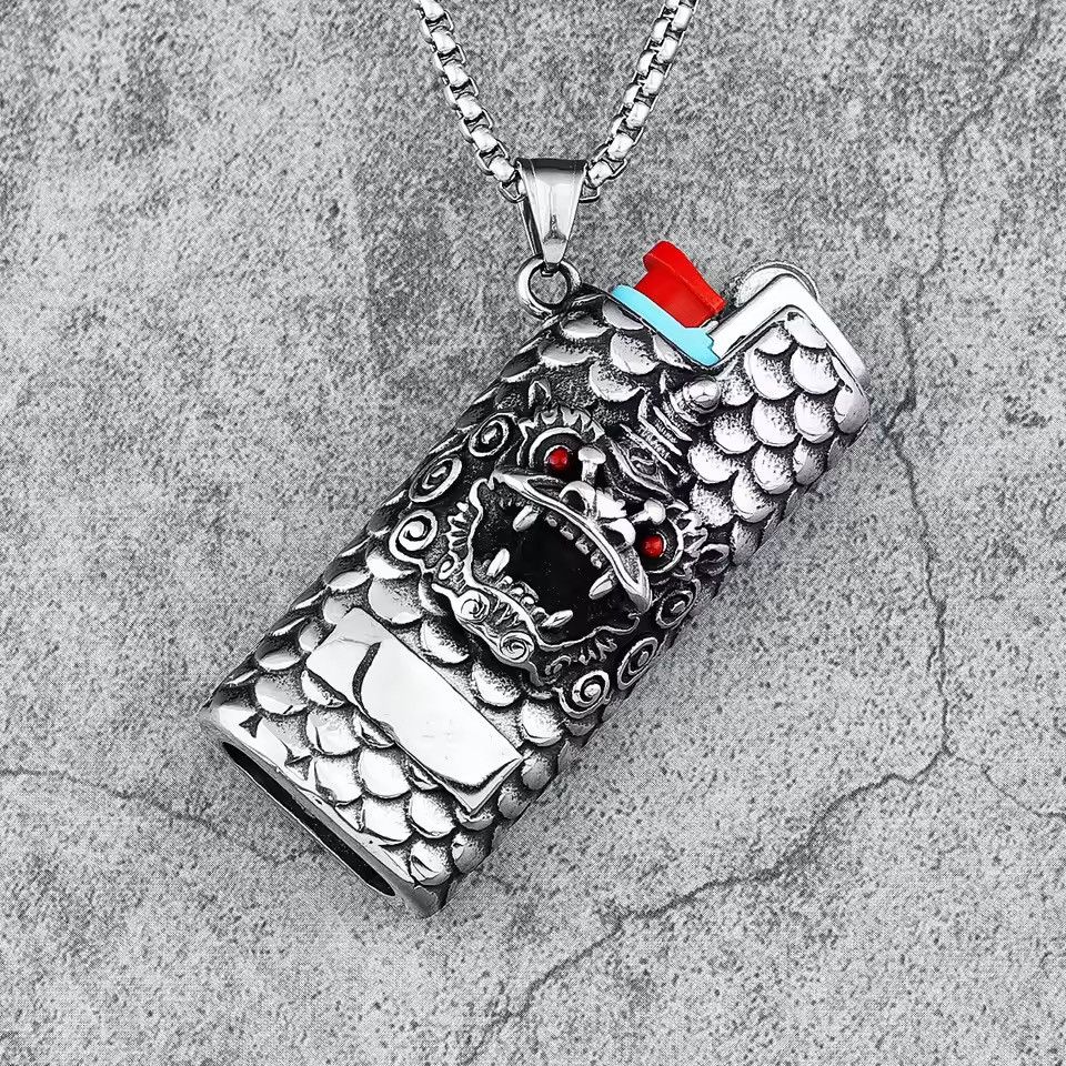 Jewelry Mythical Beasts Men Pendant + 60 cm chain Size ONE SIZE - 2 Thumbnail