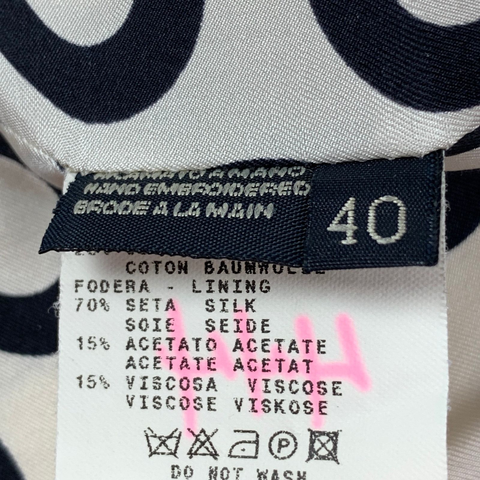 Etro ETRO Size 4 Cream Black Silk Blend Ribbon Collarless Jacket Size S / US 4 / IT 40 - 4 Thumbnail