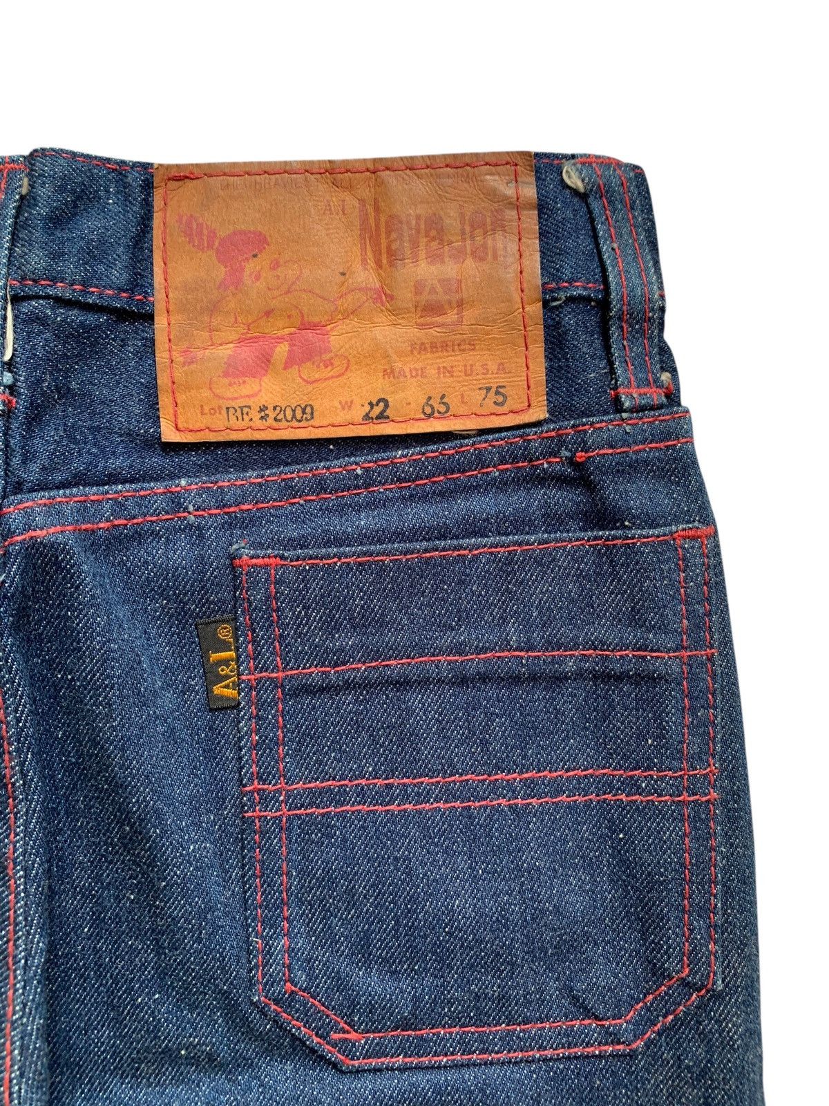 Vintage Vintage late 60's Flare Navajon Flared Denim Pants Size 24" / US 00 / IT 34 - 9 Thumbnail