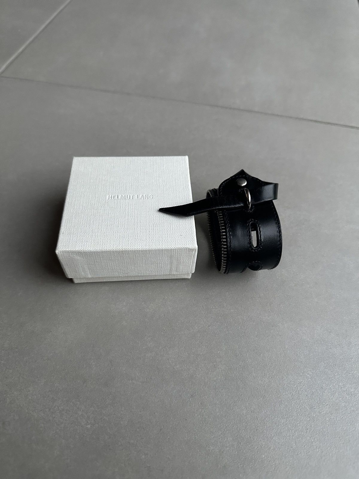 Helmut Lang Helmut Lang circa 01-05 leather zipper bracelet Size ONE SIZE - 5 Thumbnail