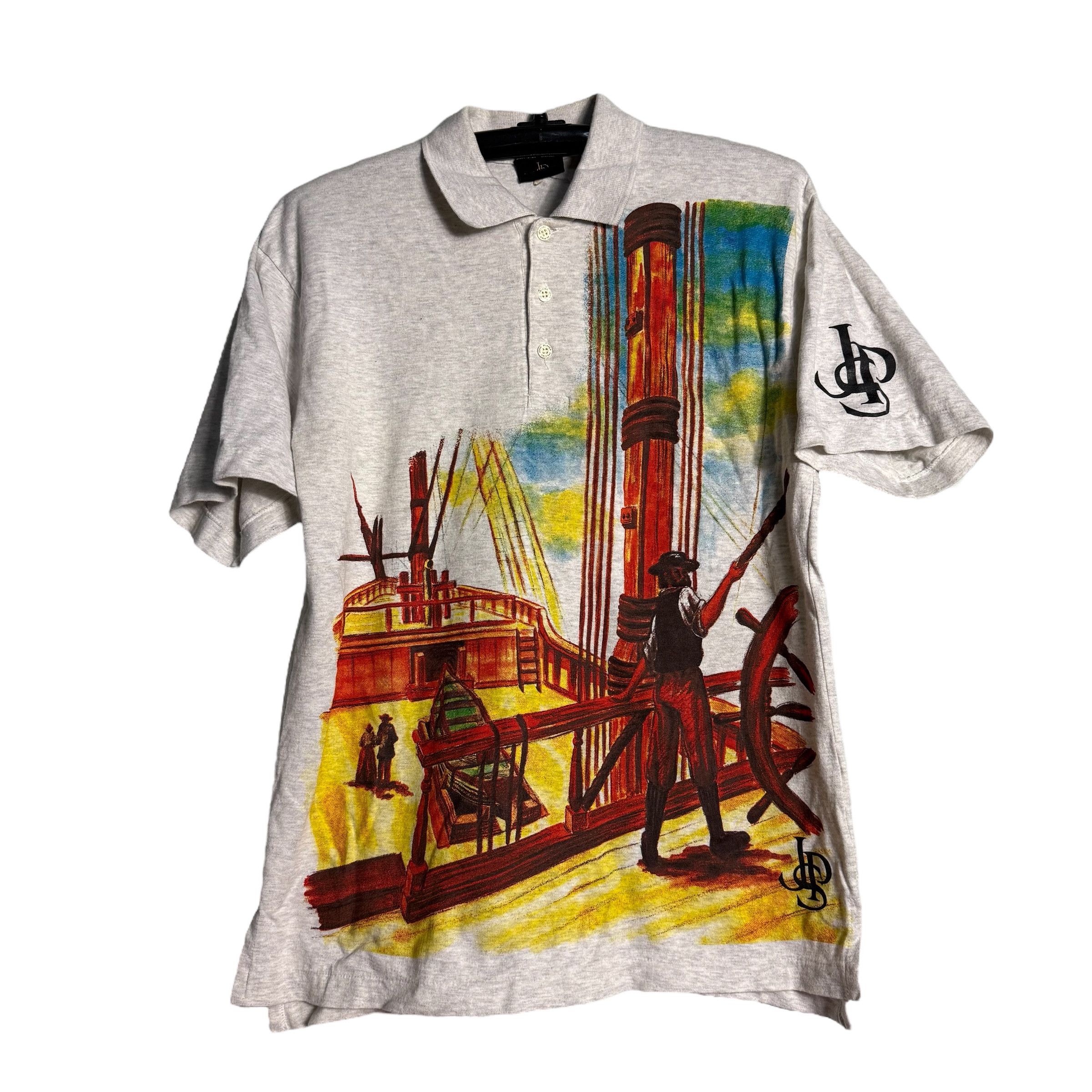Other 🔥RARE🔥Vintage JPS John Player Special Pop Art Polo Shirt Size US M / EU 48-50 / 2 - 1 Thumbnail