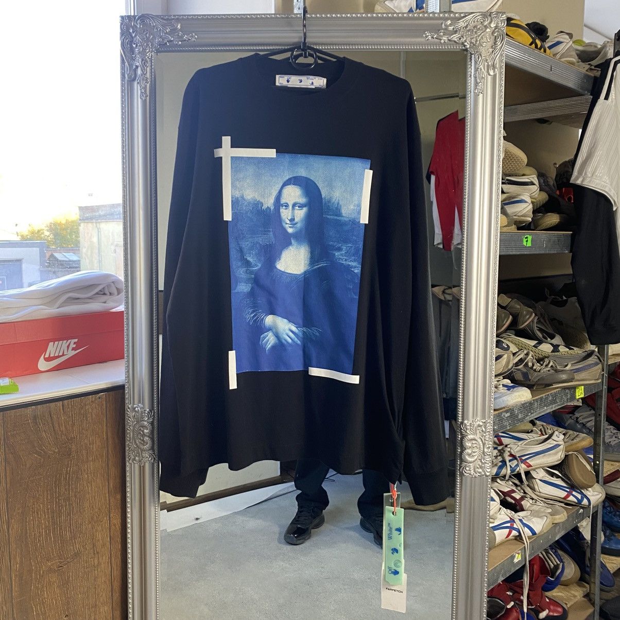 Off-White NEW Off White Long Sleeve Mono Lisa Size US XL / EU 56 / 4 - 1 Thumbnail