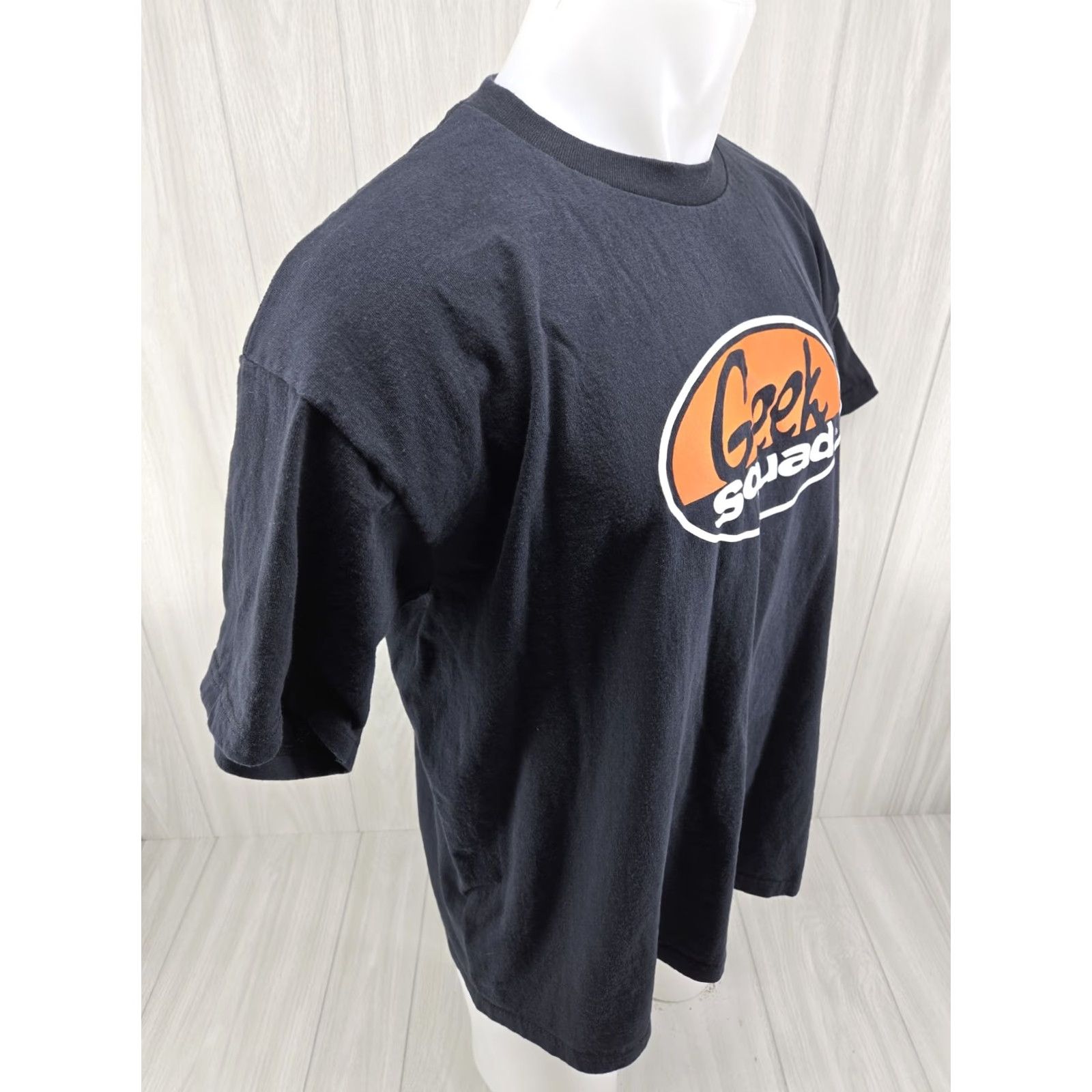 Fruit Of The Loom VINTAGE Fruit of the Loom Geek Squad T Shirt Graphic Mens XL Black Size US XL / EU 56 / 4 - 7 Thumbnail