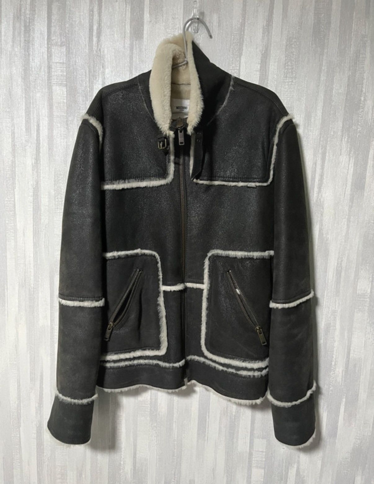 Moschino Vintage Lather Jacket Moschino Jeans Uomo Size US L / EU 52-54 / 3 - 1 Thumbnail