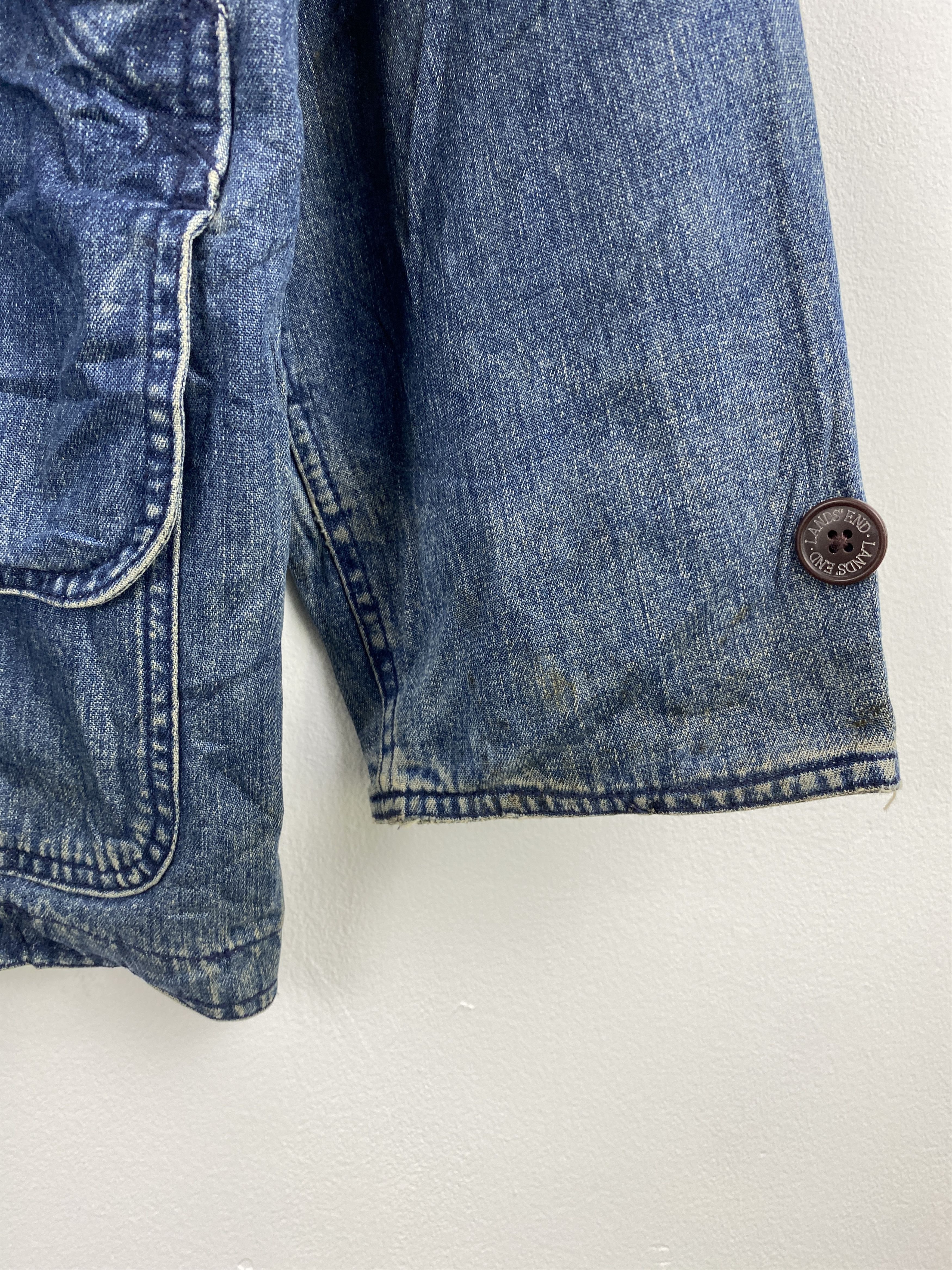 Lands' End Vintage Lands End Denim Jacket jacket J2011 Size US L / EU 52-54 / 3 - 5 Thumbnail