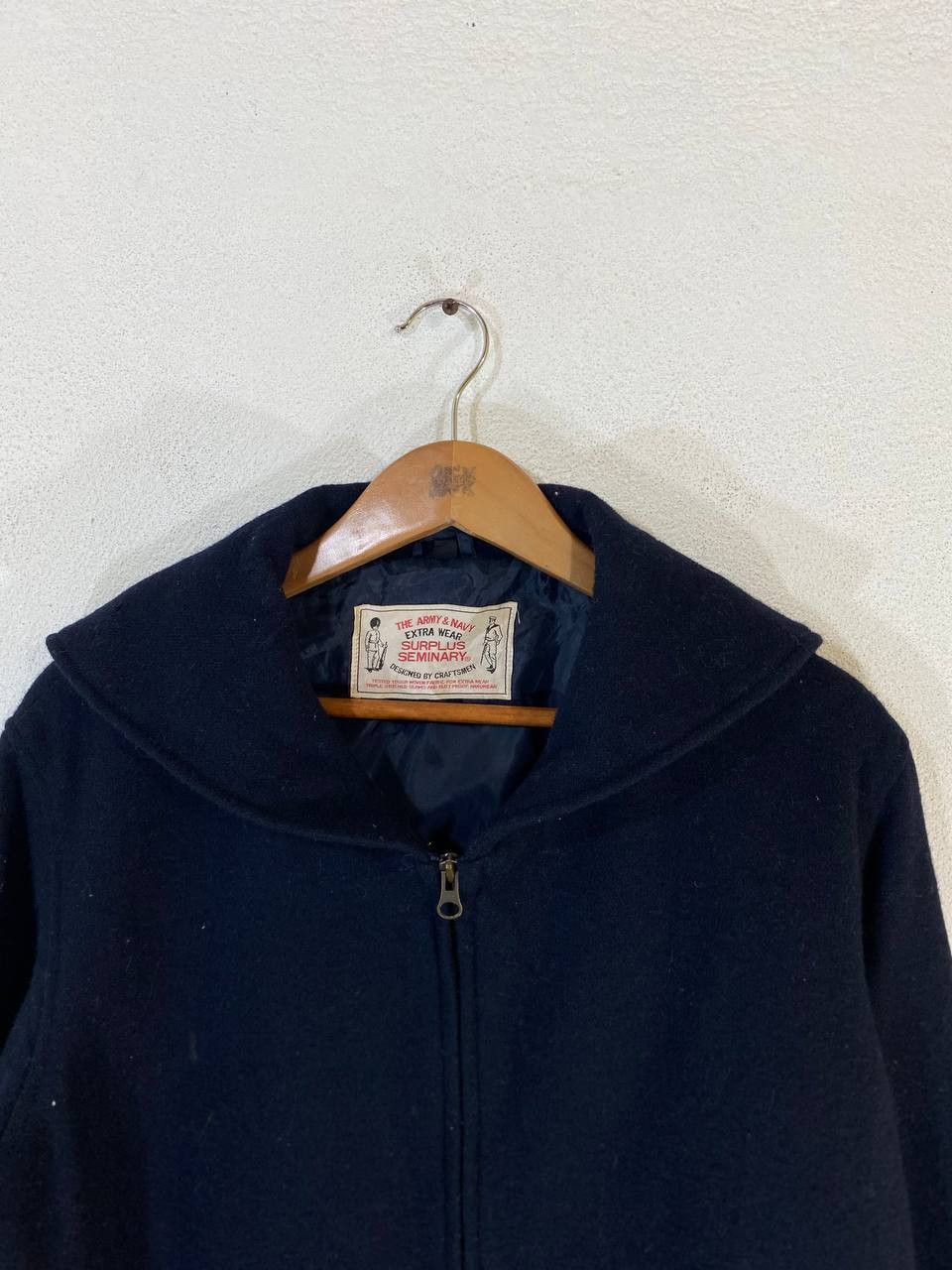 Vintage surplus seminary army and navy extra wear wool jacket Size US L / EU 52-54 / 3 - 2 Thumbnail