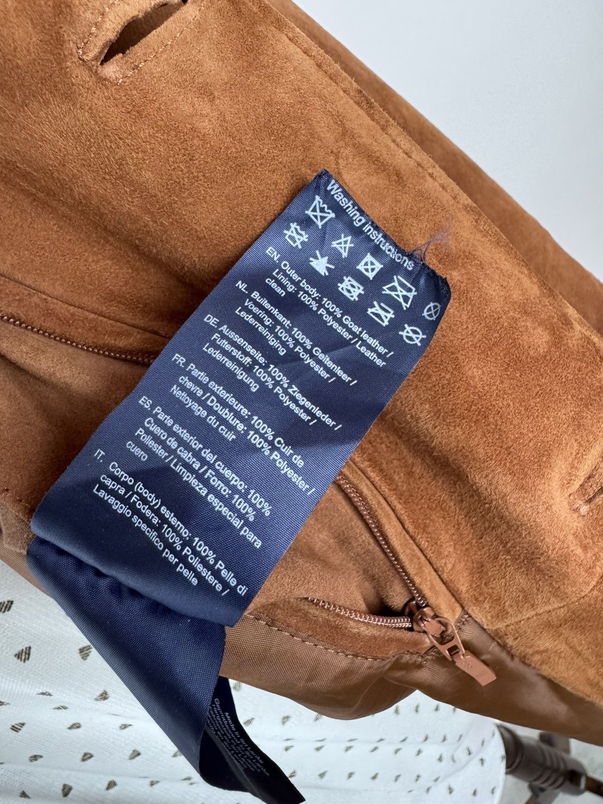Designer × McGregor DISTINCTION MCGREGOR Suede Sports Bomber Leather Jacket Size US L / EU 52-54 / 3 - 11 Thumbnail