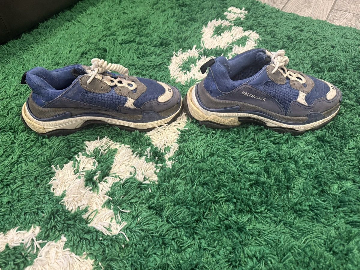 Balenciaga Balenciaga Triple S Blue Size US 10 / EU 43 - 5 Thumbnail