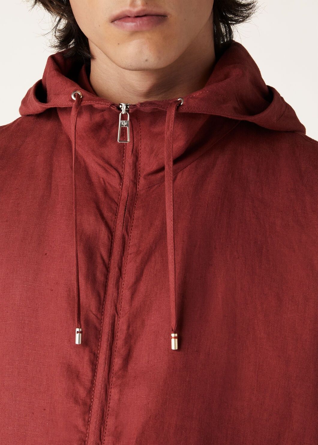 Loro Piana o1srvl11e0325 Bomber Jacket in Burgundy Size US M / EU 48-50 / 2 - 3 Thumbnail