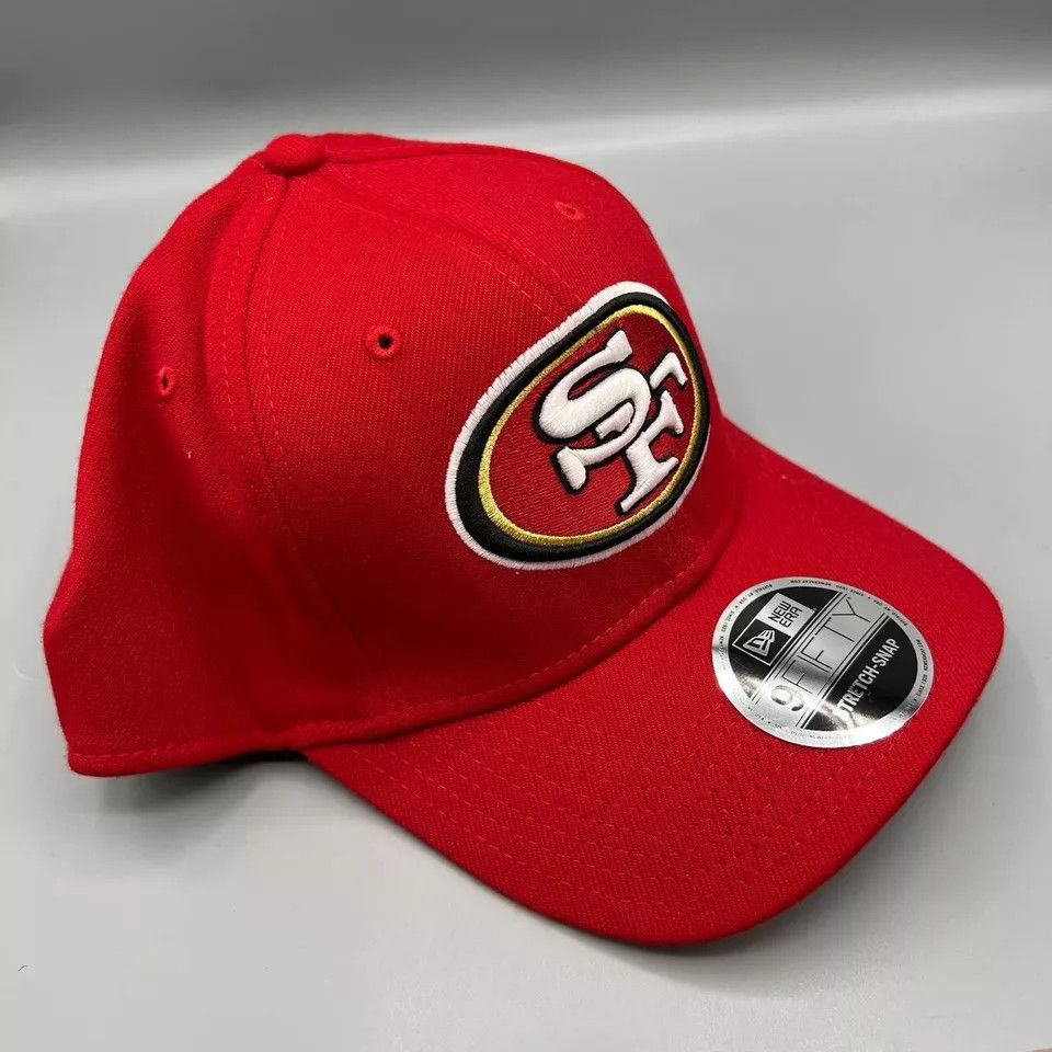 New Era San Francisco 49ers Hat Men Red Stretch Snap Back Cap New Size ONE SIZE - 3 Thumbnail