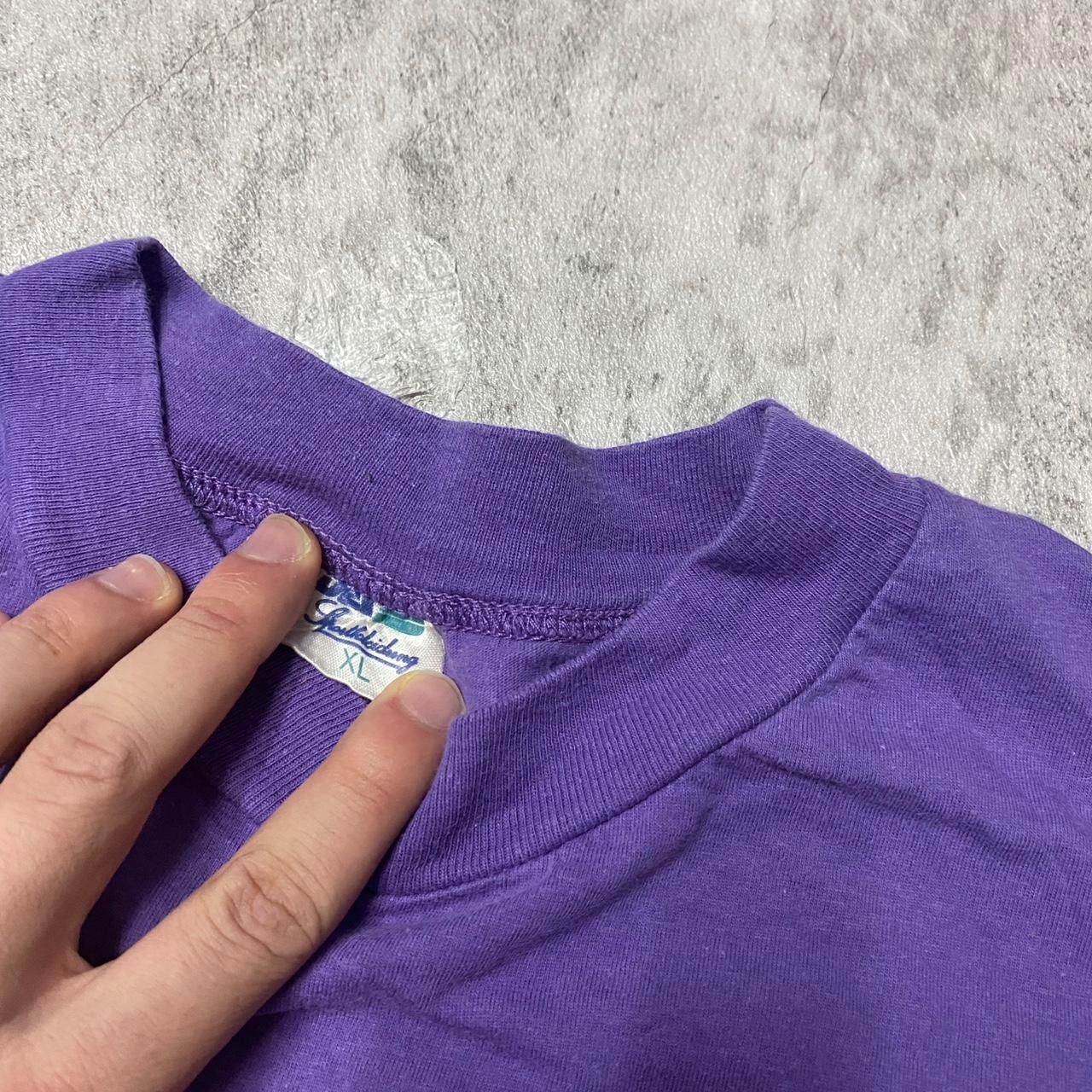 Other 80s purple vintage T-shirt clothing Size US XL / EU 56 / 4 - 3 Thumbnail