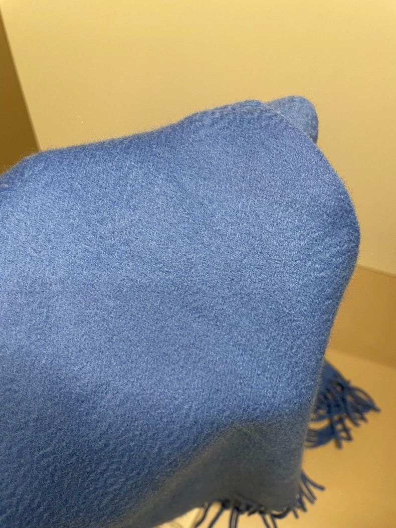 Loro Piana LORO PIANA Blue cashmere scarf Size ONE SIZE - 3 Thumbnail