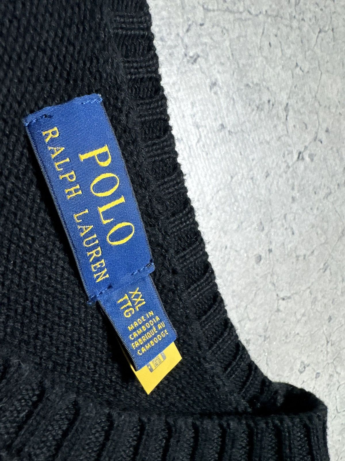 Polo Ralph Lauren Polo Ralph Lauren Black Crew Neck Vintage Sweater Size US XXL / EU 58 / 5 - 5 Thumbnail