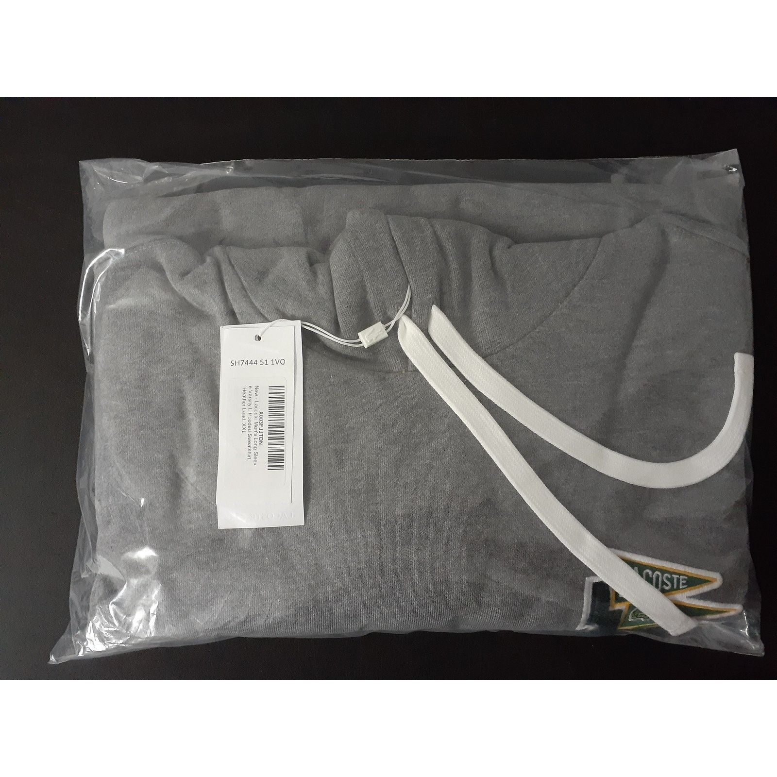 Lacoste Lacoste Men's Long Sleeve Varsity L Hooded Sweatshirt XXL Size US XXL / EU 58 / 5 - 2 Thumbnail