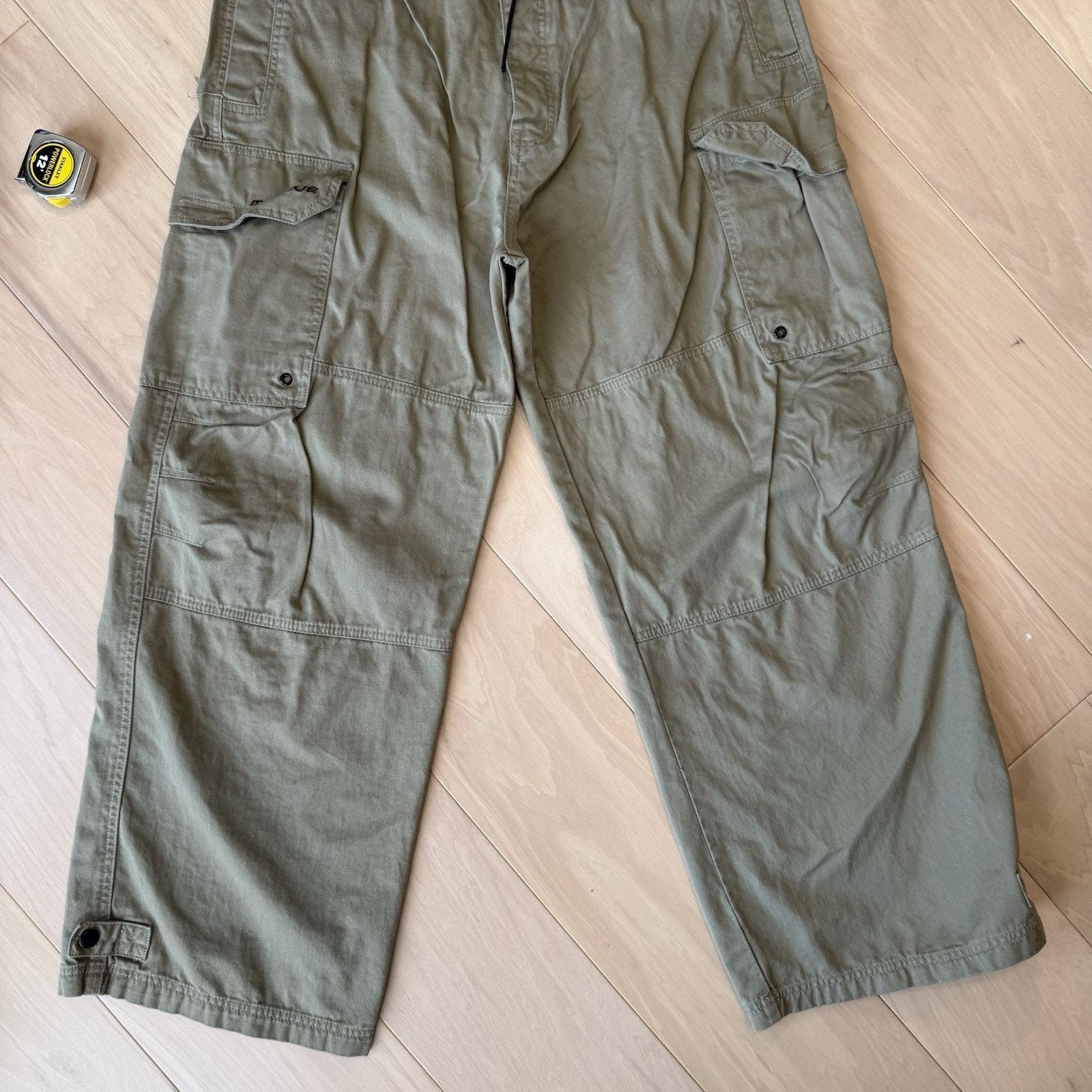 Massive × Vintage Vintage Massive Cargo Pants 36 Beige Baggy Skater Streetwear Size US 36 / EU 52 - 4 Thumbnail