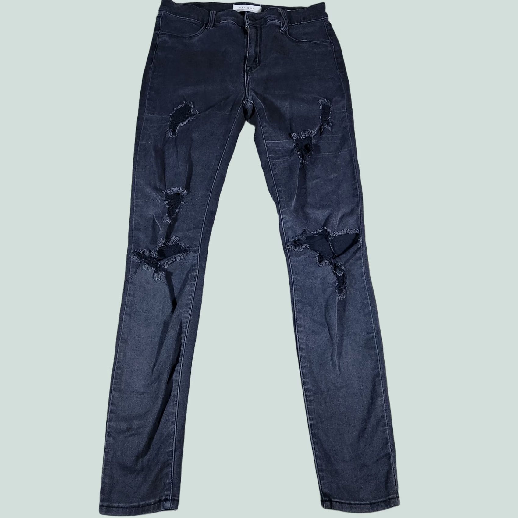 Pacsun Pacsun Womens Black Denim Jeans Mid Rise Jegging Ladies 26 28x28 #40 Size 26" / US 2 / IT 38 - 1 Thumbnail