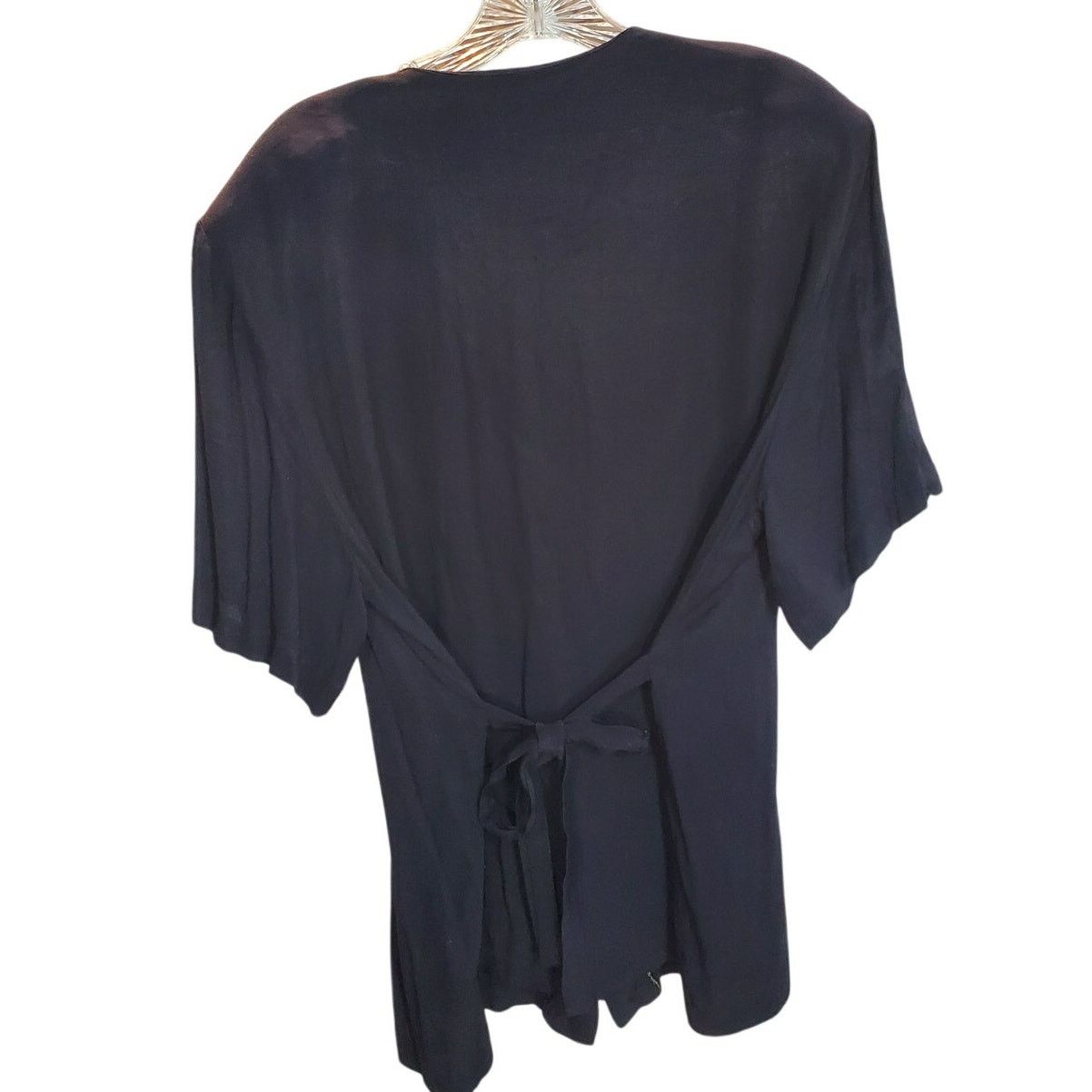Other Jouly Black Gold Button Tie Back Blouse XL Size XL / US 12-14 / IT 48-50 - 2 Thumbnail