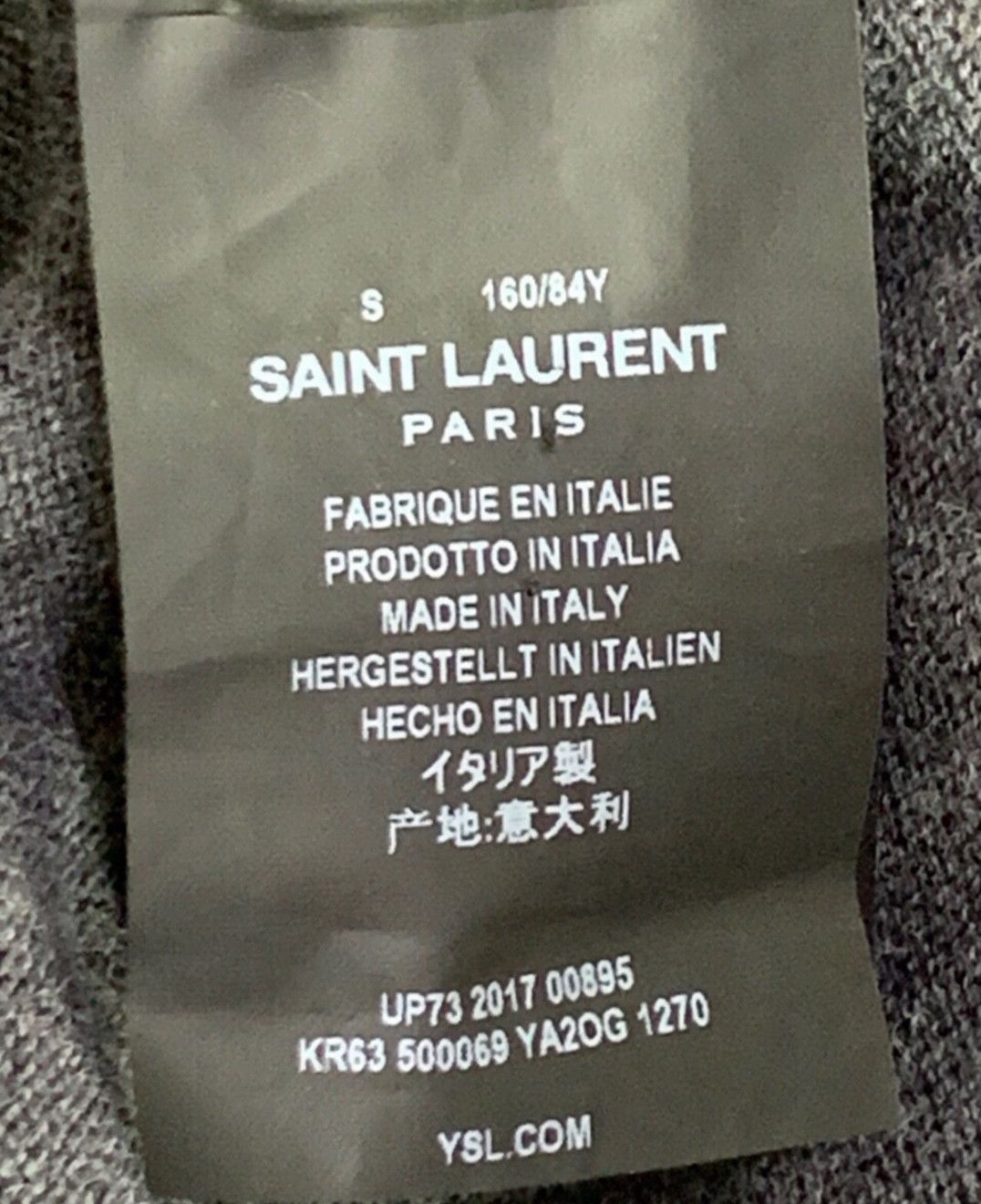 Saint Laurent Paris saint laurent Printed hooded sweatshirt-2505 Size US S / EU 44-46 / 1 - 5 Thumbnail