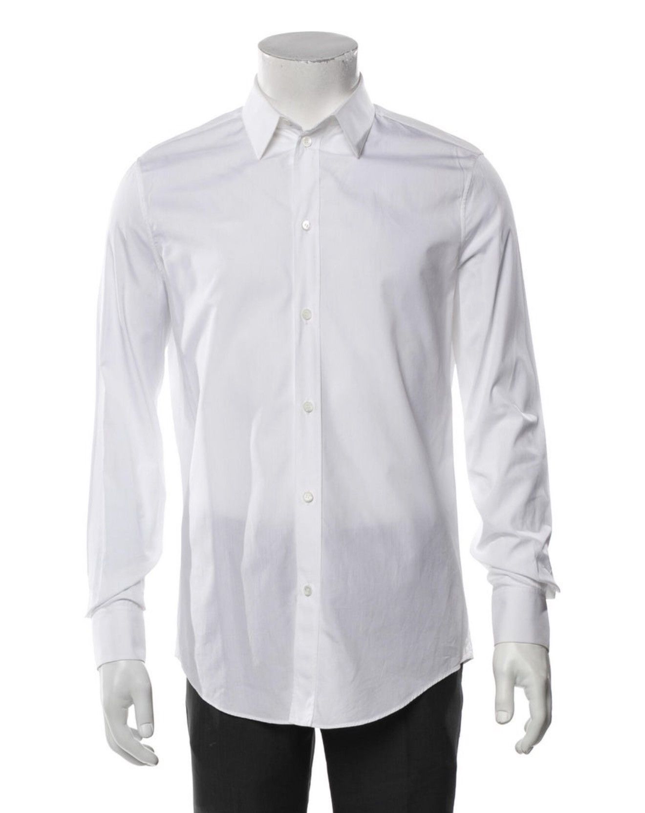 Celine White Button Up Shirt - SMALL (39)